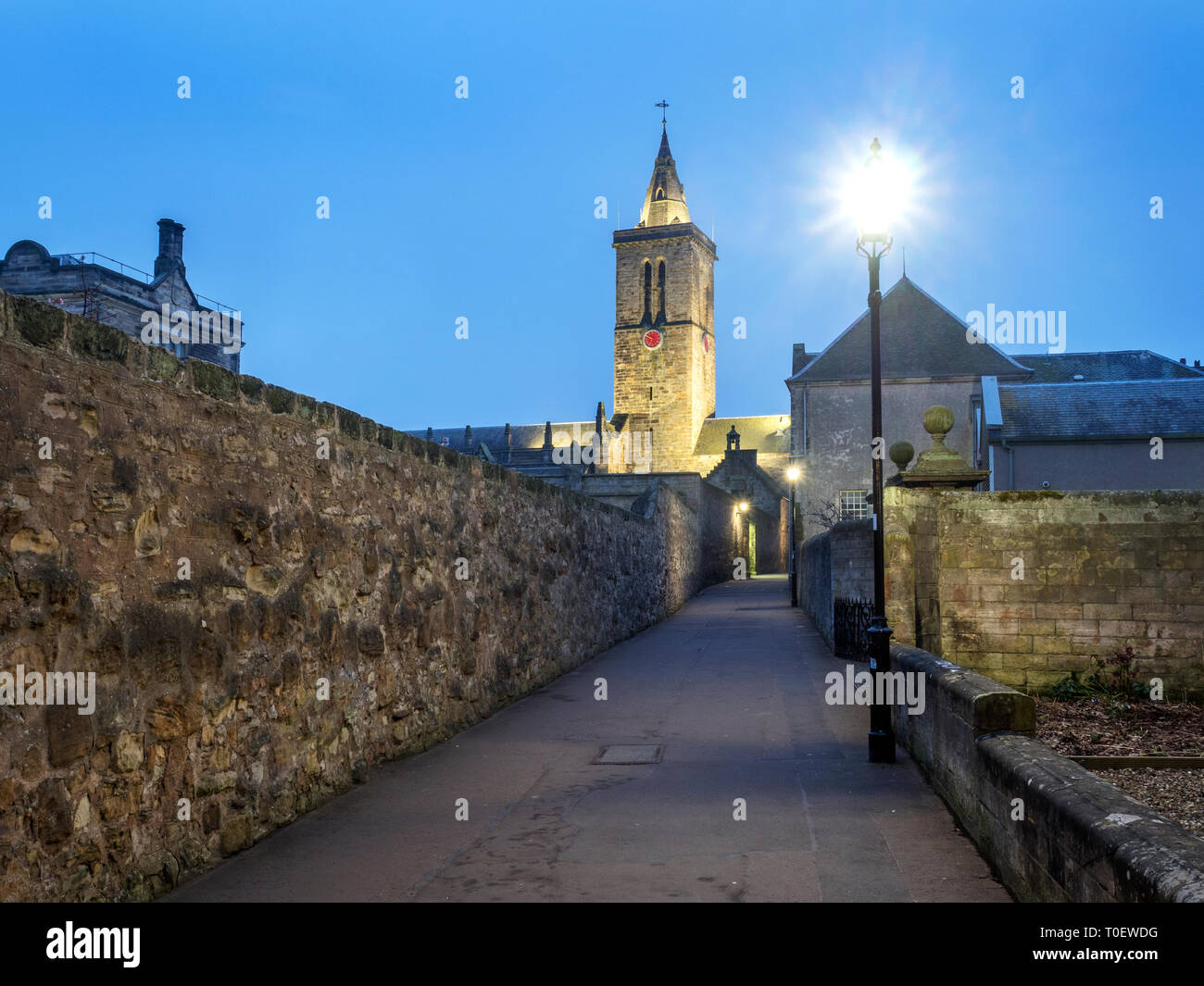 Chapelle de St Salvators College Wynd mégots à l'aube St Andrews Fife Ecosse Banque D'Images