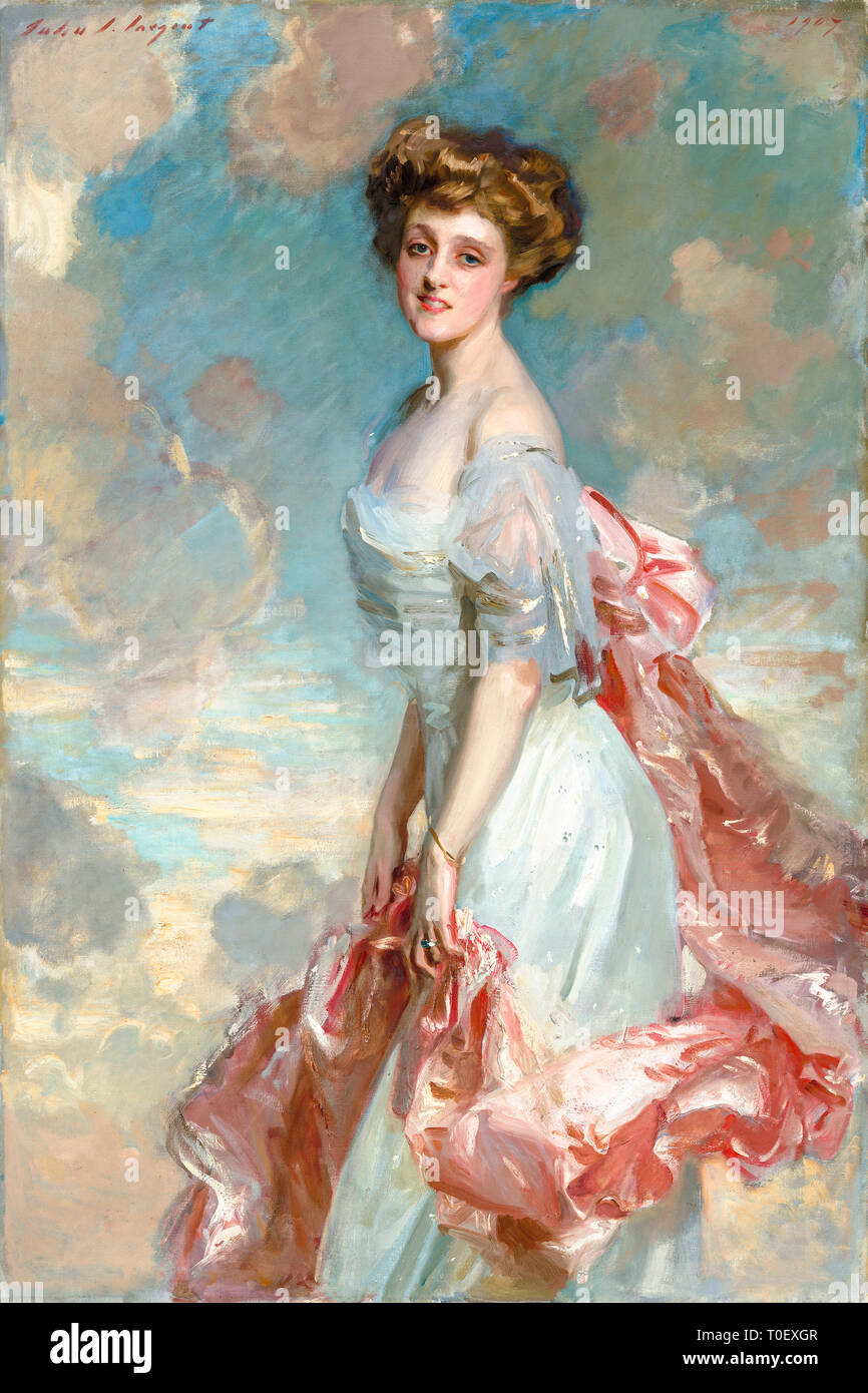 John Singer Sargent, Mlle Mathilde Townsend, portrait, 1907 Banque D'Images