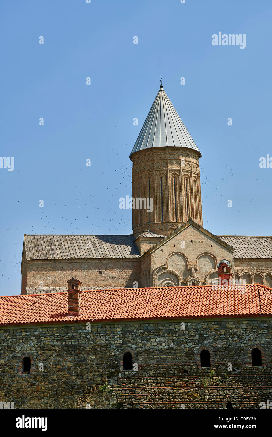 Photos et images de l'enceinte médiévale et la cathédrale Alaverdi St George & monastère complexe, 11ème siècle, près de Tbilisi, Géorgie (pays). À 50 moi Banque D'Images