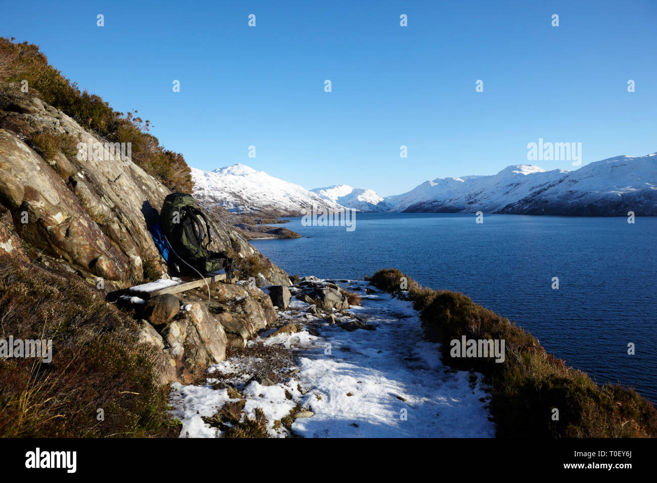 Loch Morar, Highlands, Ecosse, Grande-Bretagne. Banque D'Images