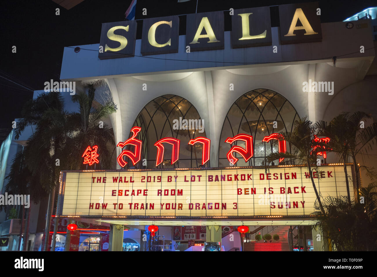 Bangkok Cinéma Scala Banque D'Images