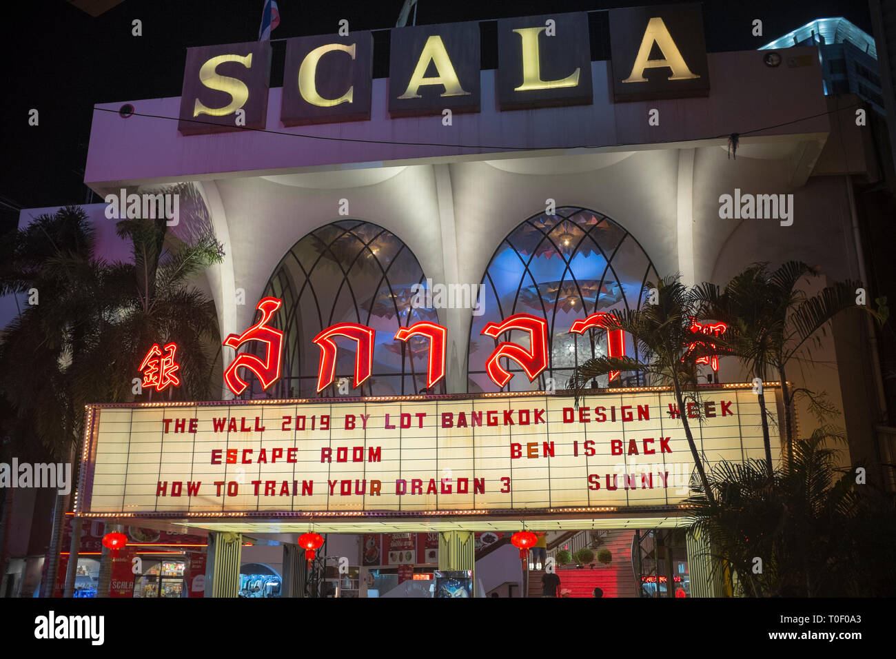 Bangkok Cinéma Scala Banque D'Images