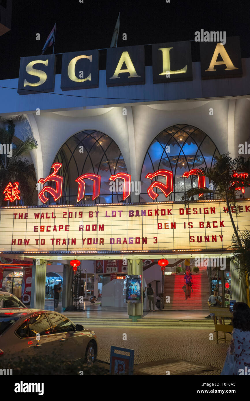 Bangkok Cinéma Scala Banque D'Images