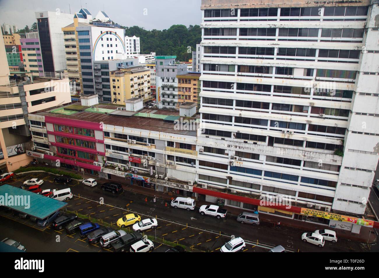 Street View de Kota Kinabalu, Malaisie, Bornéo Banque D'Images