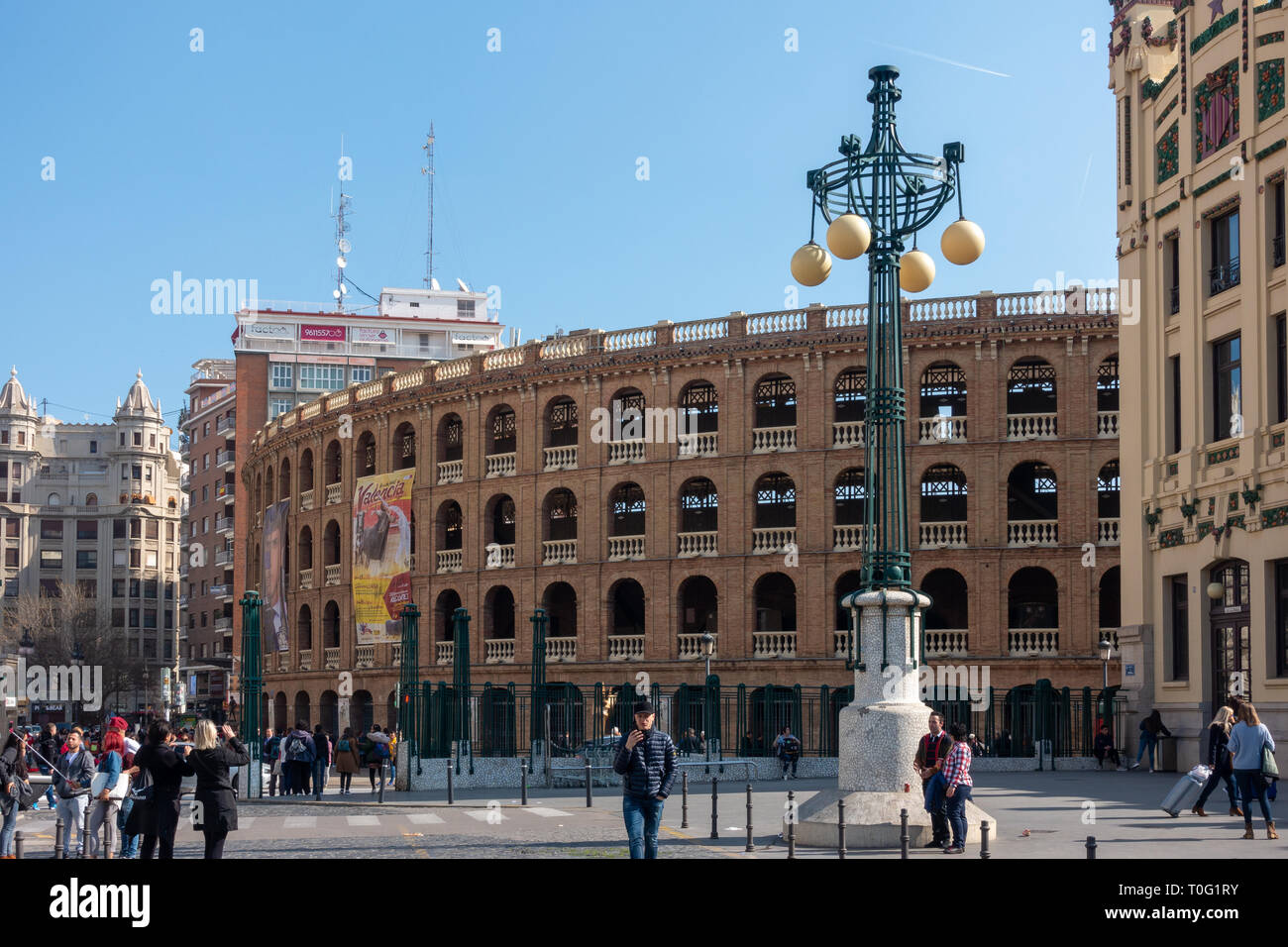 VALENCIA, Espagne - 24 février : arènes de Valence Espagne le 24 février 2019. Des personnes non identifiées Banque D'Images