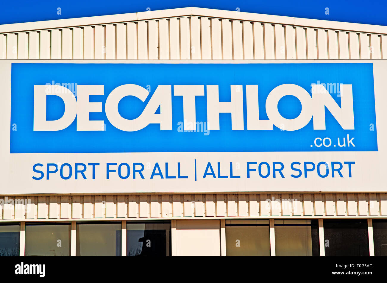 Sheffield, Decathlon Sport pour tous Sport Store, Angleterre Banque D'Images