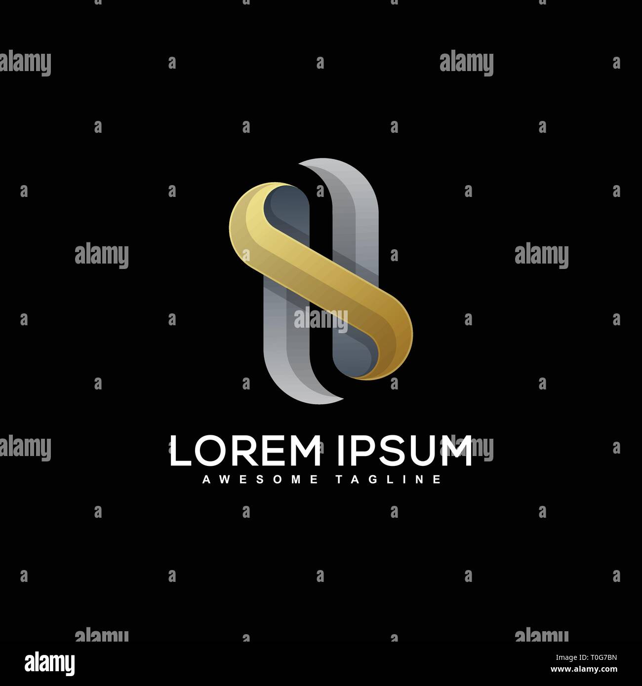 Résumé de couleur H Concept illustration vector modèle. Convient pour l'industrie créative, multimédia, animation, formation, boutique, et tout rel Illustration de Vecteur