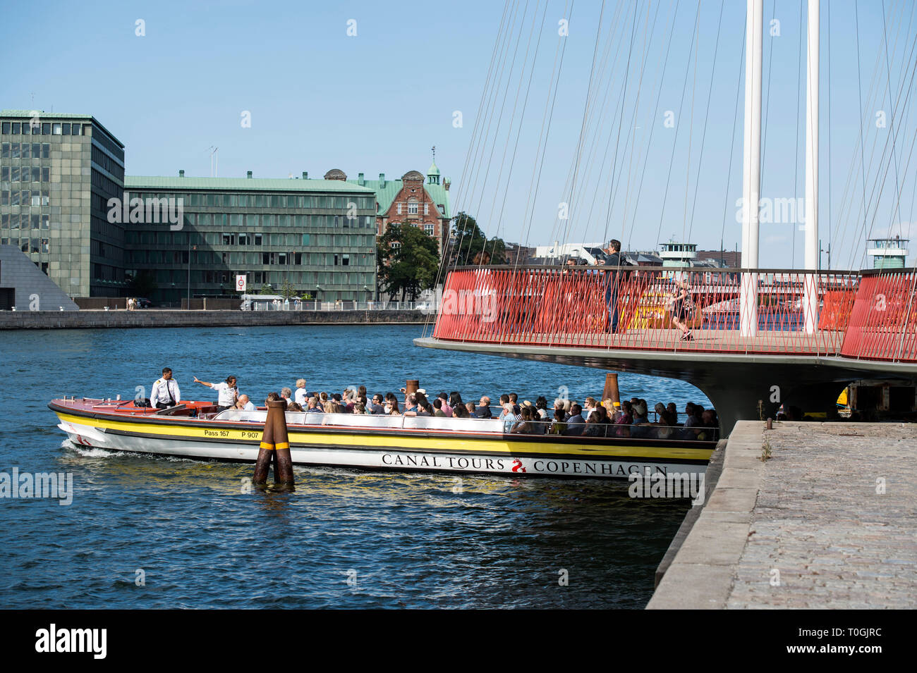 Danemark, copenhague, Cirkelbroen «Le Cercle Bridge' Banque D'Images