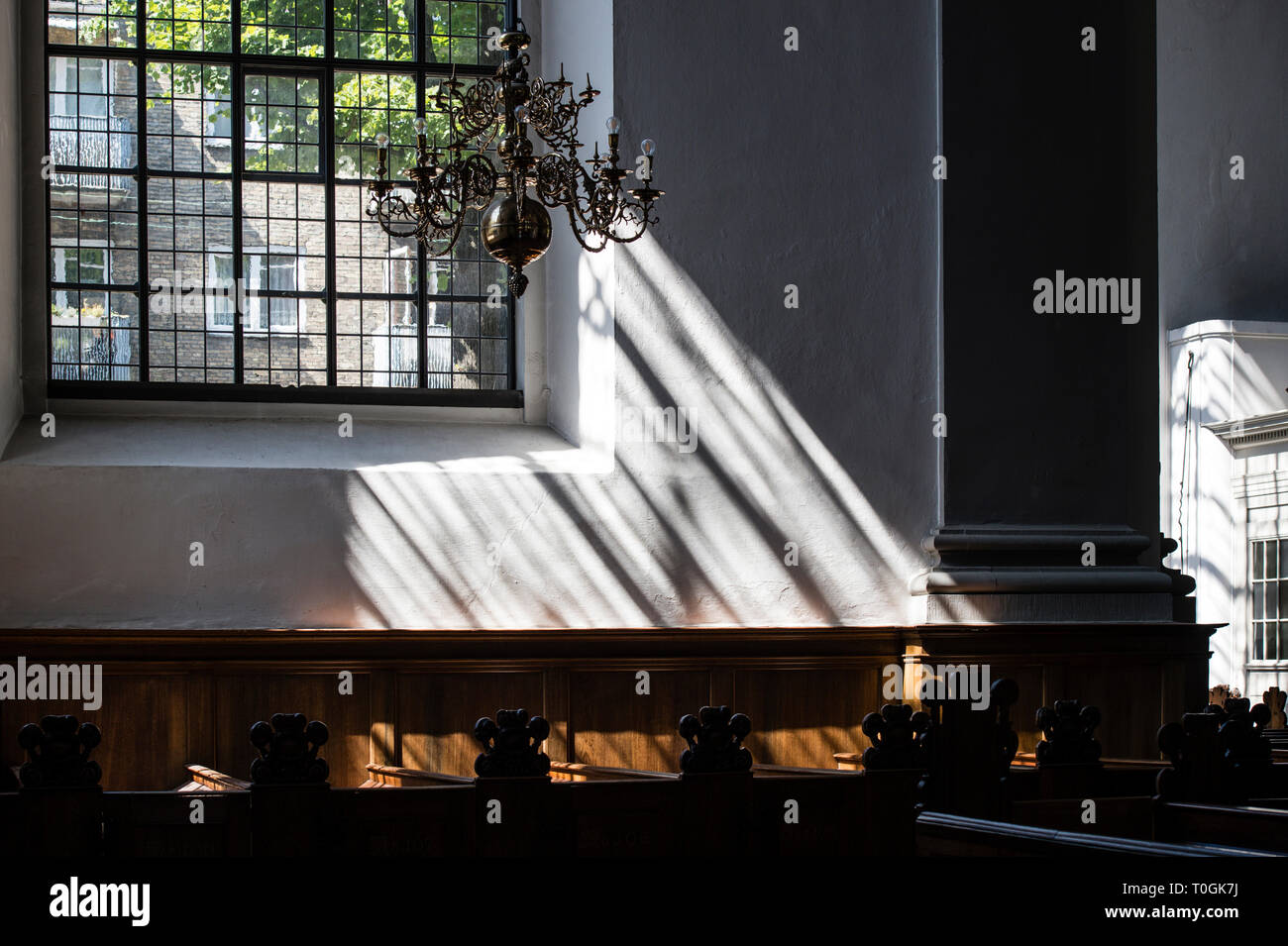 Danemark, copenhague, Christiansahvn, Vor Frelsers avec Kirke Banque D'Images