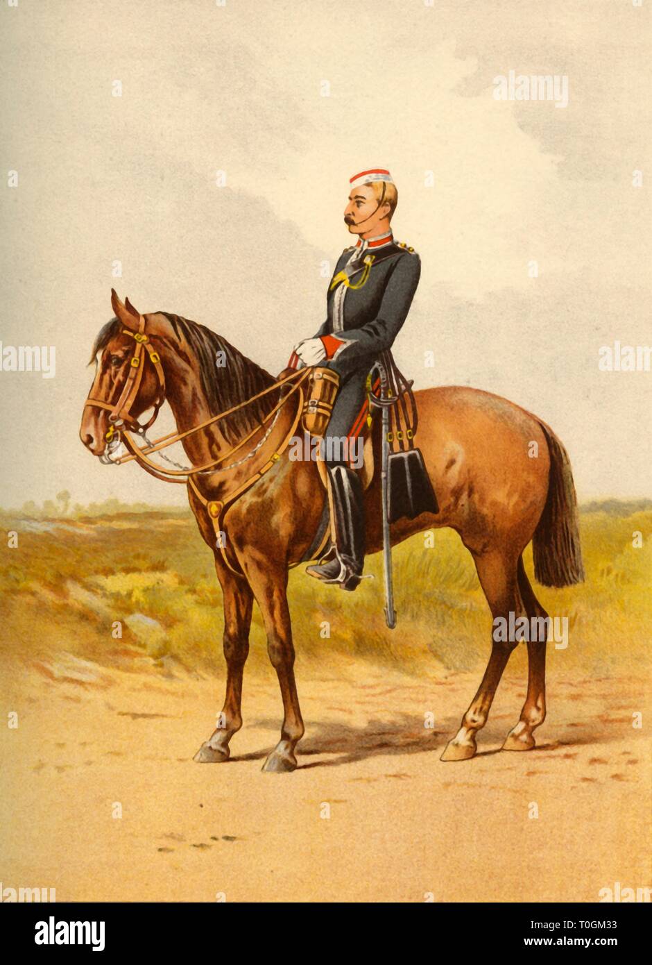 'The Queen's Own Regiment Royal - Staffordshire Yeomanry', 1890. Organisateur : Godfrey Douglas Giles. Banque D'Images