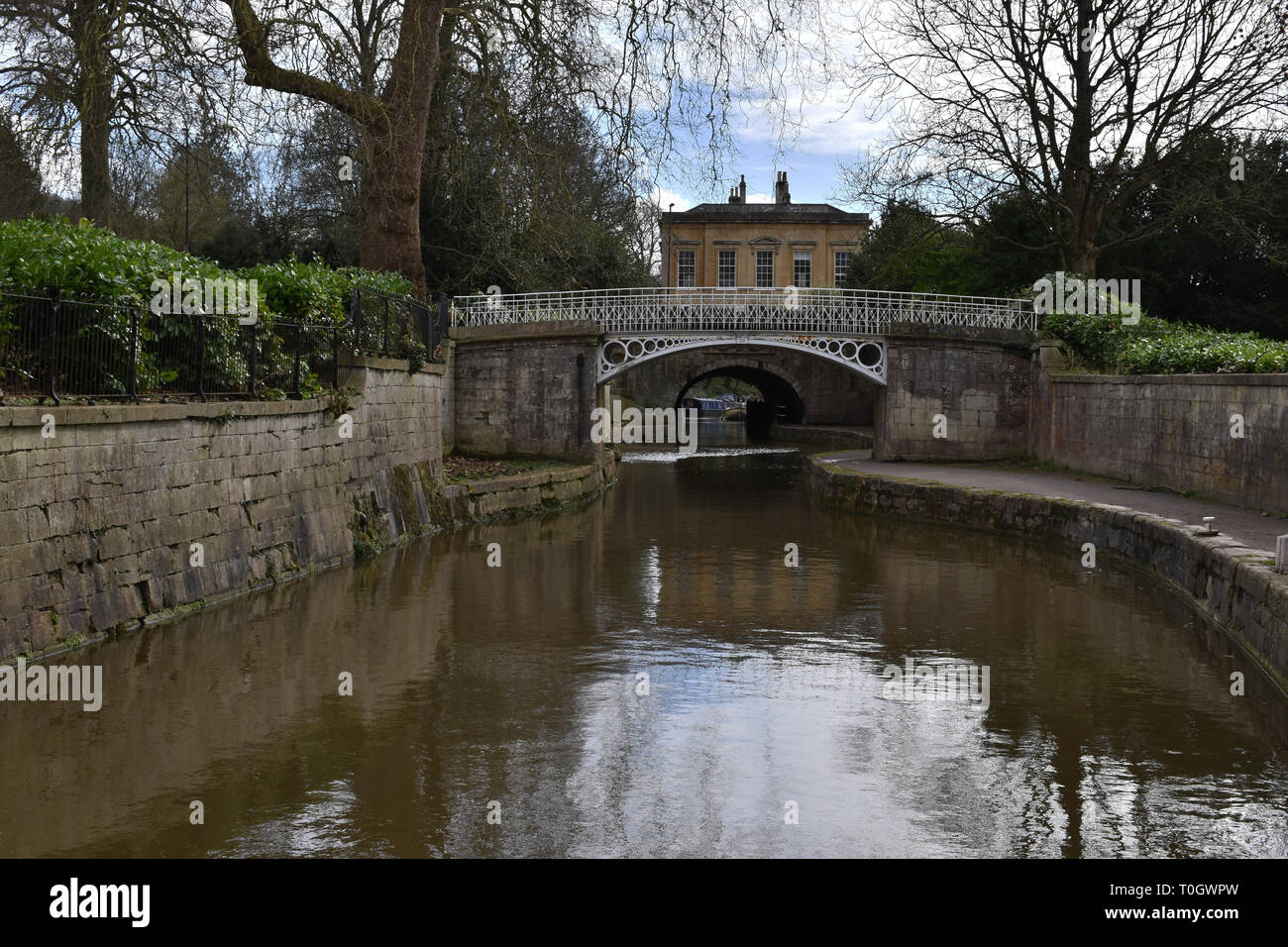 Le canal Kennet et Avon à Bath Banque D'Images