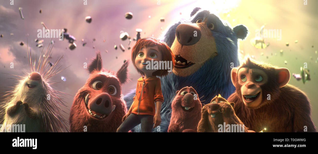 DATE DE SORTIE : Mars 15, 2019 Title : Wonder Park Studio : Paramount Pictures Réalisateur : écrivain Josh Appelbaum PLOT : Wonder Park raconte l'histoire d'un parc d'où l'imagination d'une jeune fille nommée créatif juin prend vie. Avec : à partir de L, Steve, Greta, juin, Boomer (backrow), Coper, Gus et arachide. (Crédit Image : © Paramount Pictures/photos) Banque D'Images
