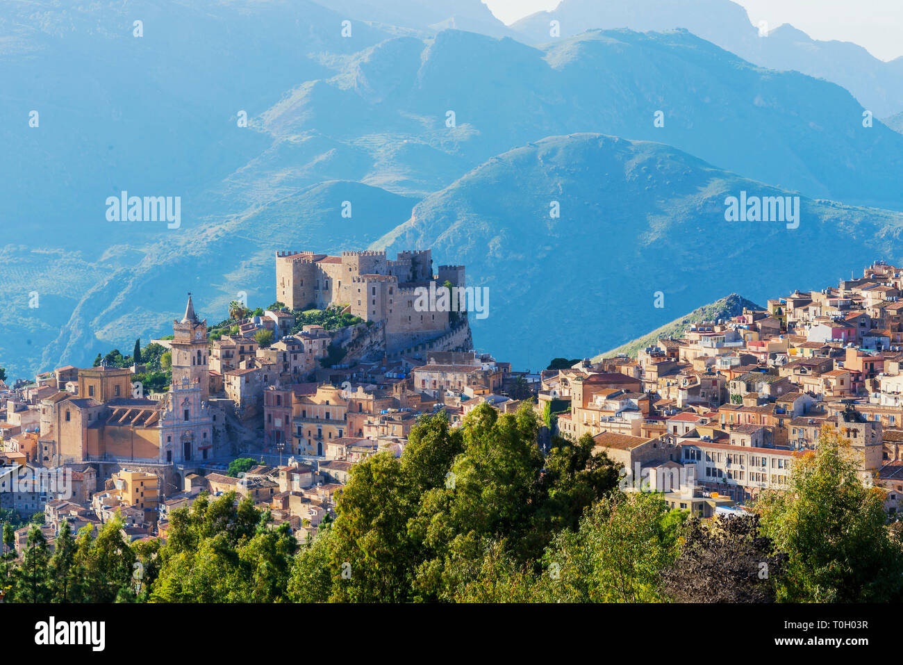 Caccamo château normand, Caccamo, Sicile, Italie Banque D'Images