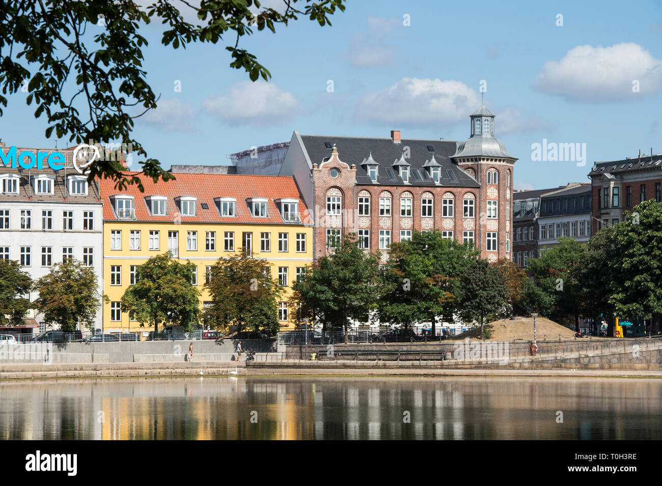 La Scandinavie, Danemark, Copenhague, les lacs, lac Peblinge Banque D'Images
