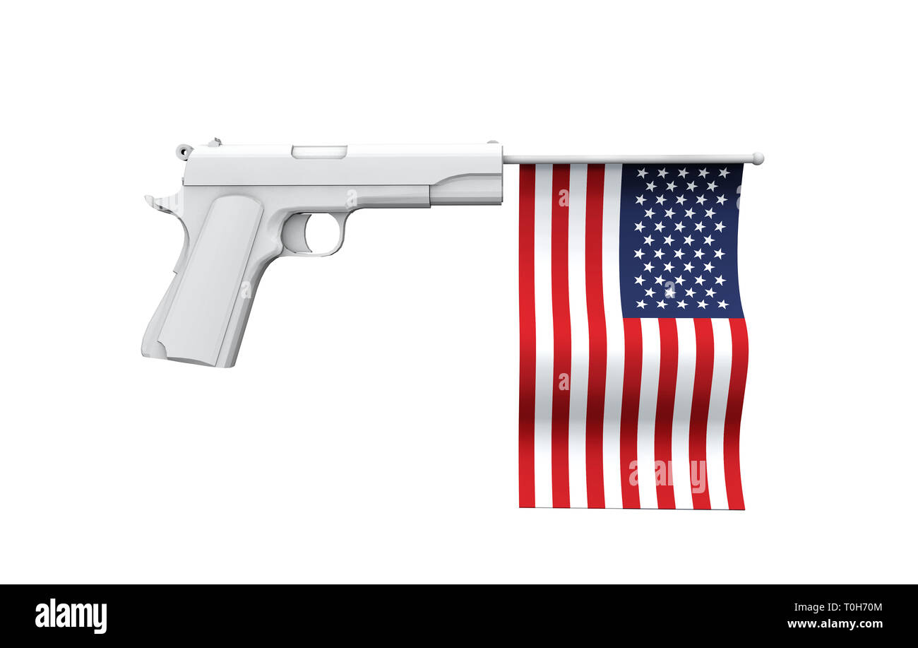 Gun america flag Banque de photographies et d'images à haute