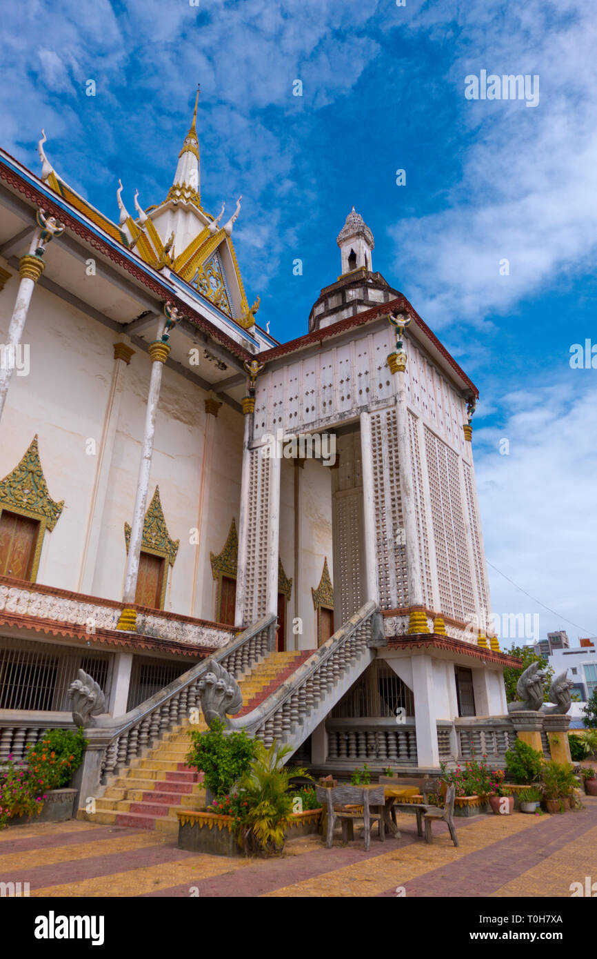 Wat Tuol Tom Poung, Phnom Penh, Cambodge, Asie Banque D'Images