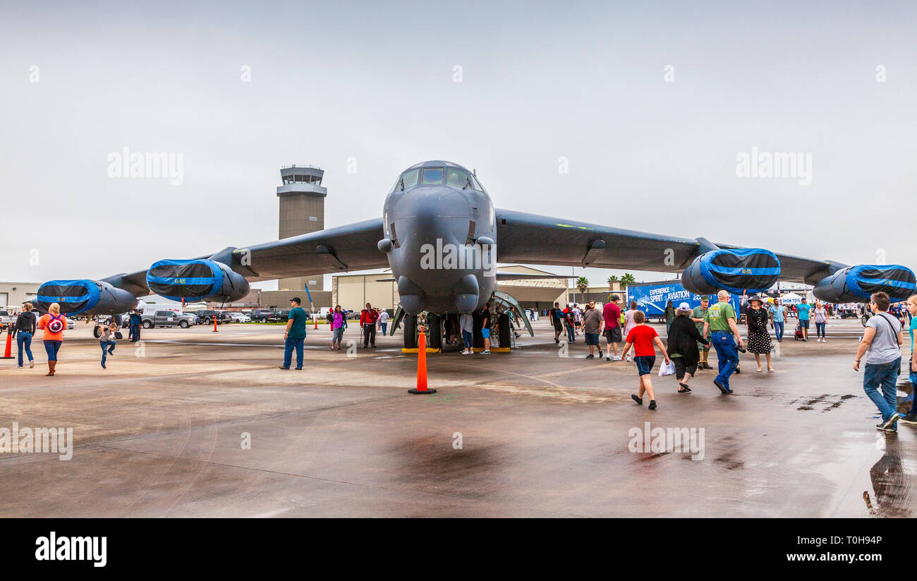 2018 Spectacle aérien Wings over Houston de Houston, Texas. Articles en vedette des Blue Angels inclus et d'autres programmes liés à l'aviation. Banque D'Images