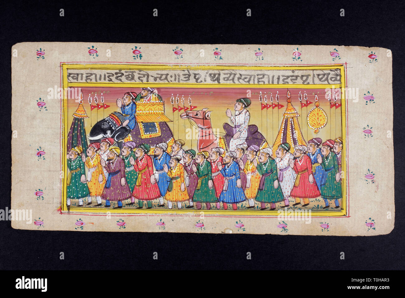 Peinture miniature du Rajasthan, Rajasthan, Inde, Asie Banque D'Images