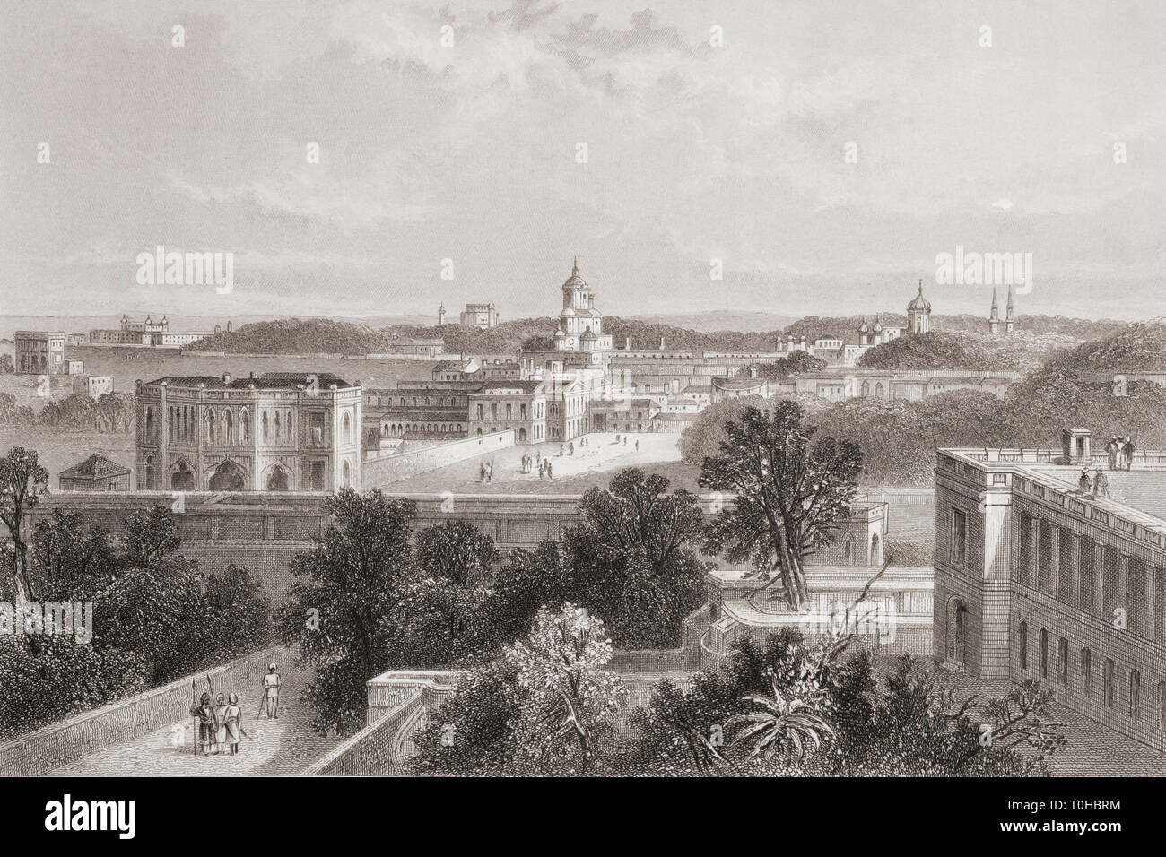 Old vintage photo de Lucknow, Uttar Pradesh, Inde, Asie Banque D'Images