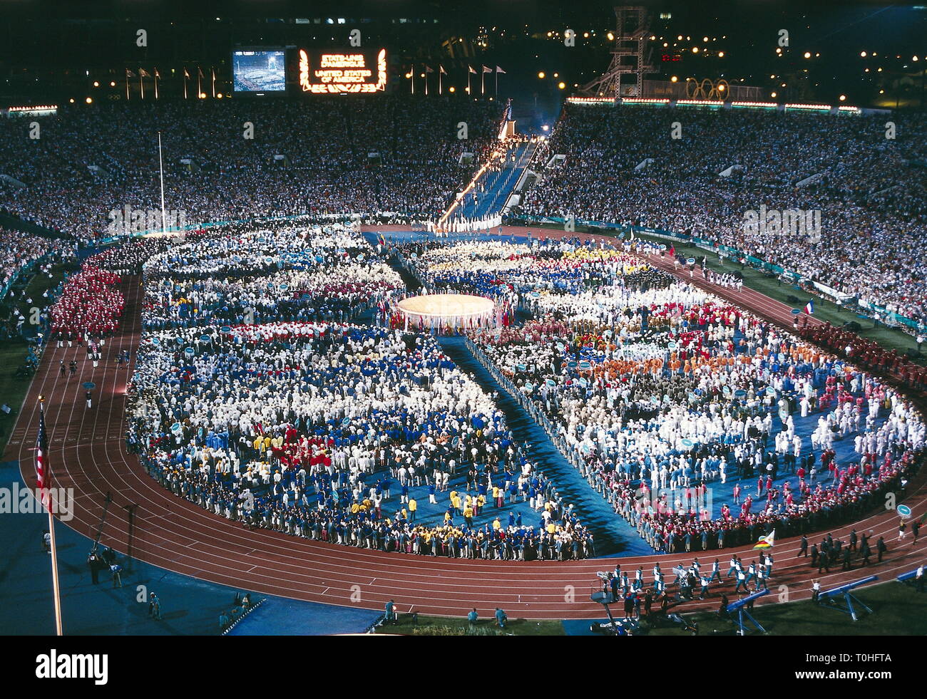 XXVI, sports Jeux Olympiques, Atlanta, la cérémonie d'ouverture, 1996, Additional-Rights Clearance-Info-Not-Available- Banque D'Images