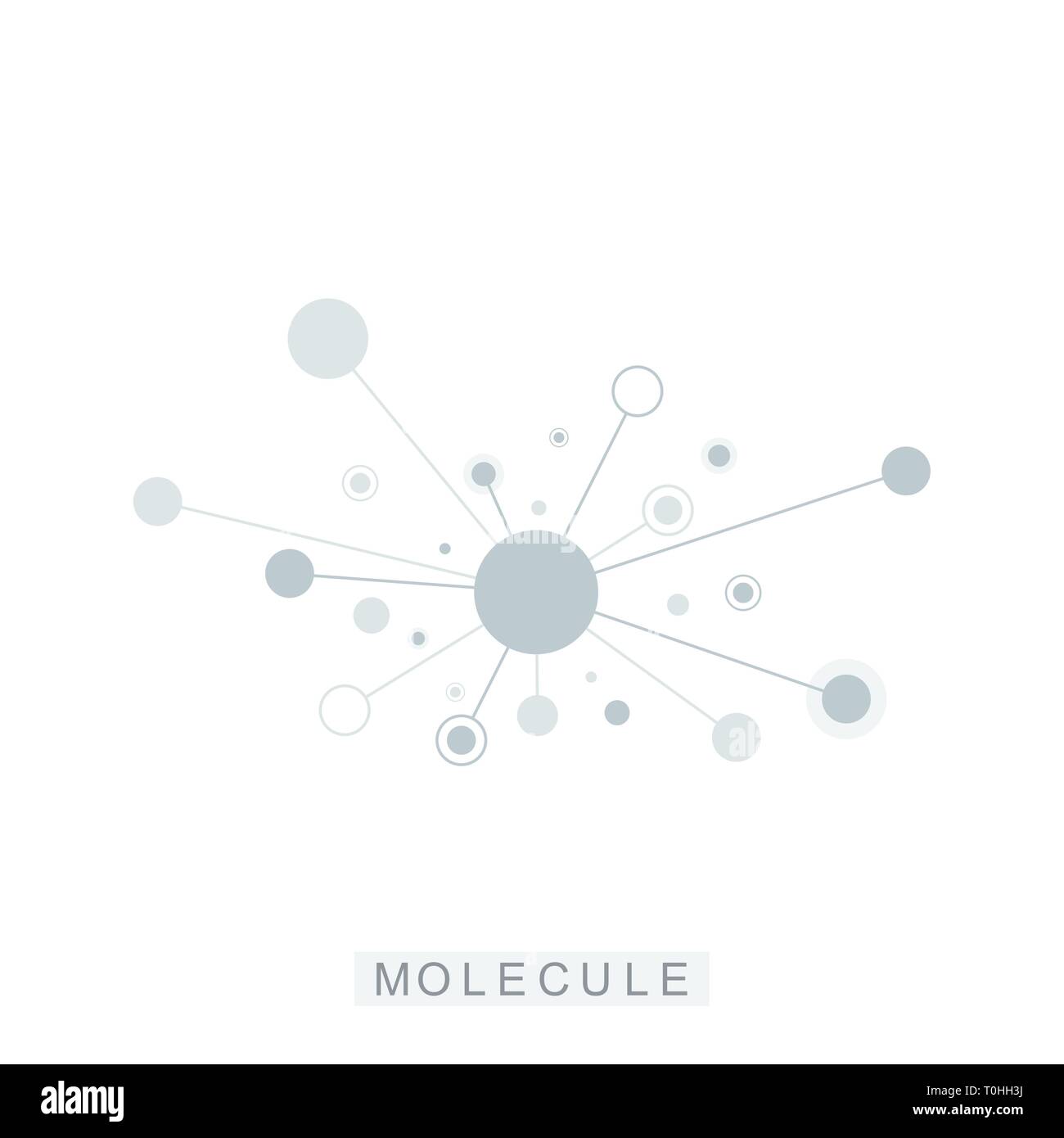 Logo Icône molécule modèle génétique sciences logotype, DNA helix. L'analyse génétique, la recherche de l'ADN code biotech, molécules. Génome de la biotechnologie Illustration de Vecteur