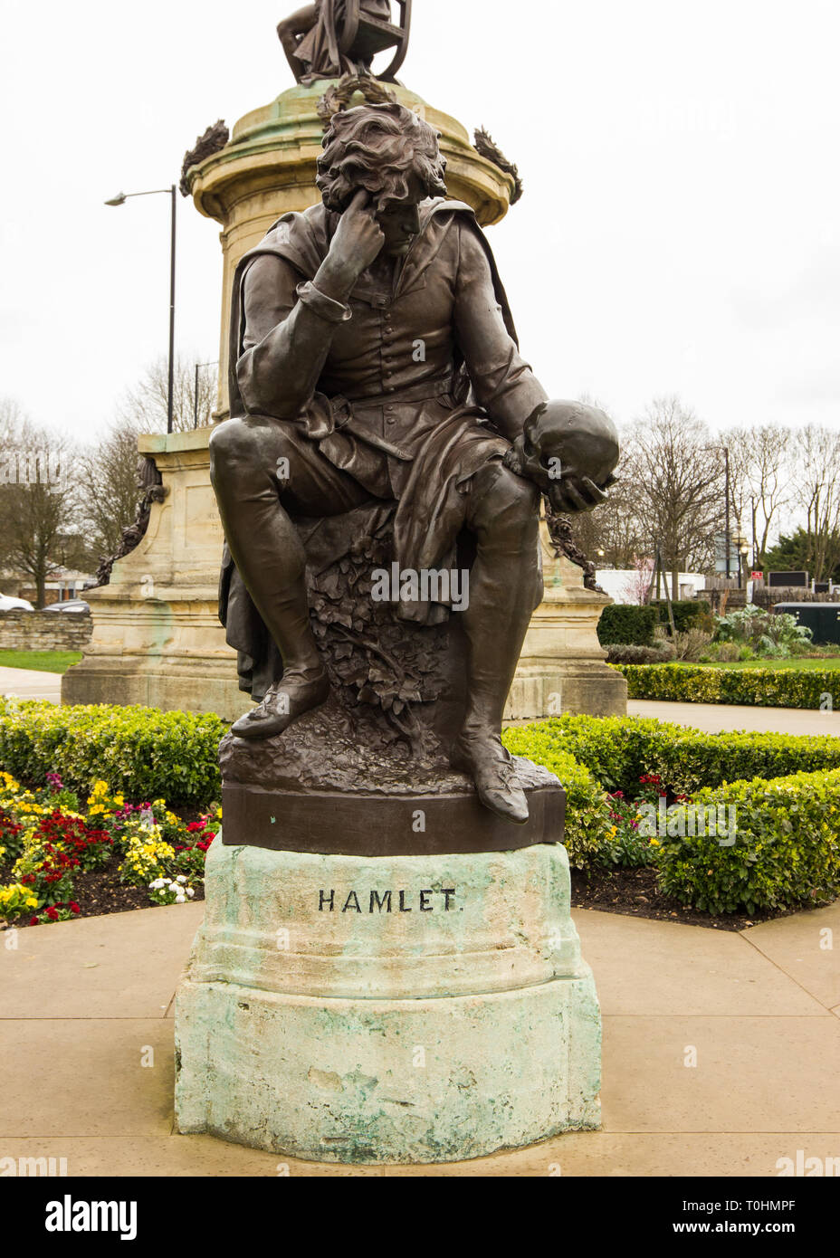Gowers Memorial de Stratford-upon-Avon, montrant hameau - Angleterre UK Banque D'Images