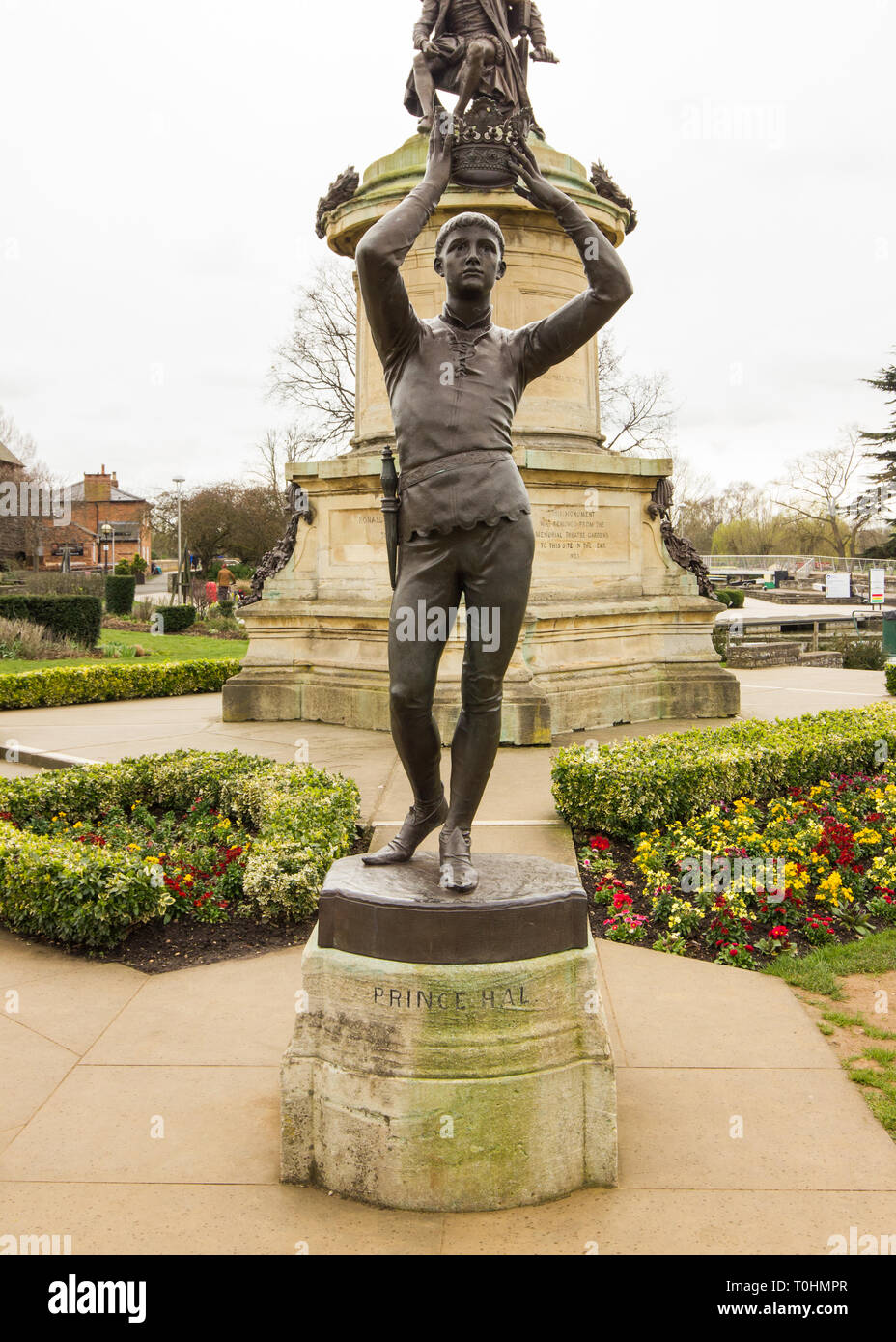 Gowers Memorial de Stratford-upon-Avon, montrant le Prince Hal - England UK Banque D'Images