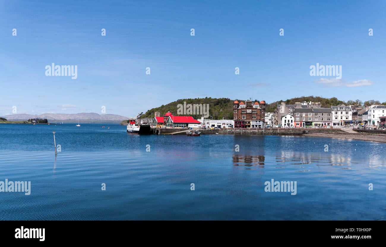 Bateaux dans le port à Oban, Argyll & Bute, Ecosse Banque D'Images