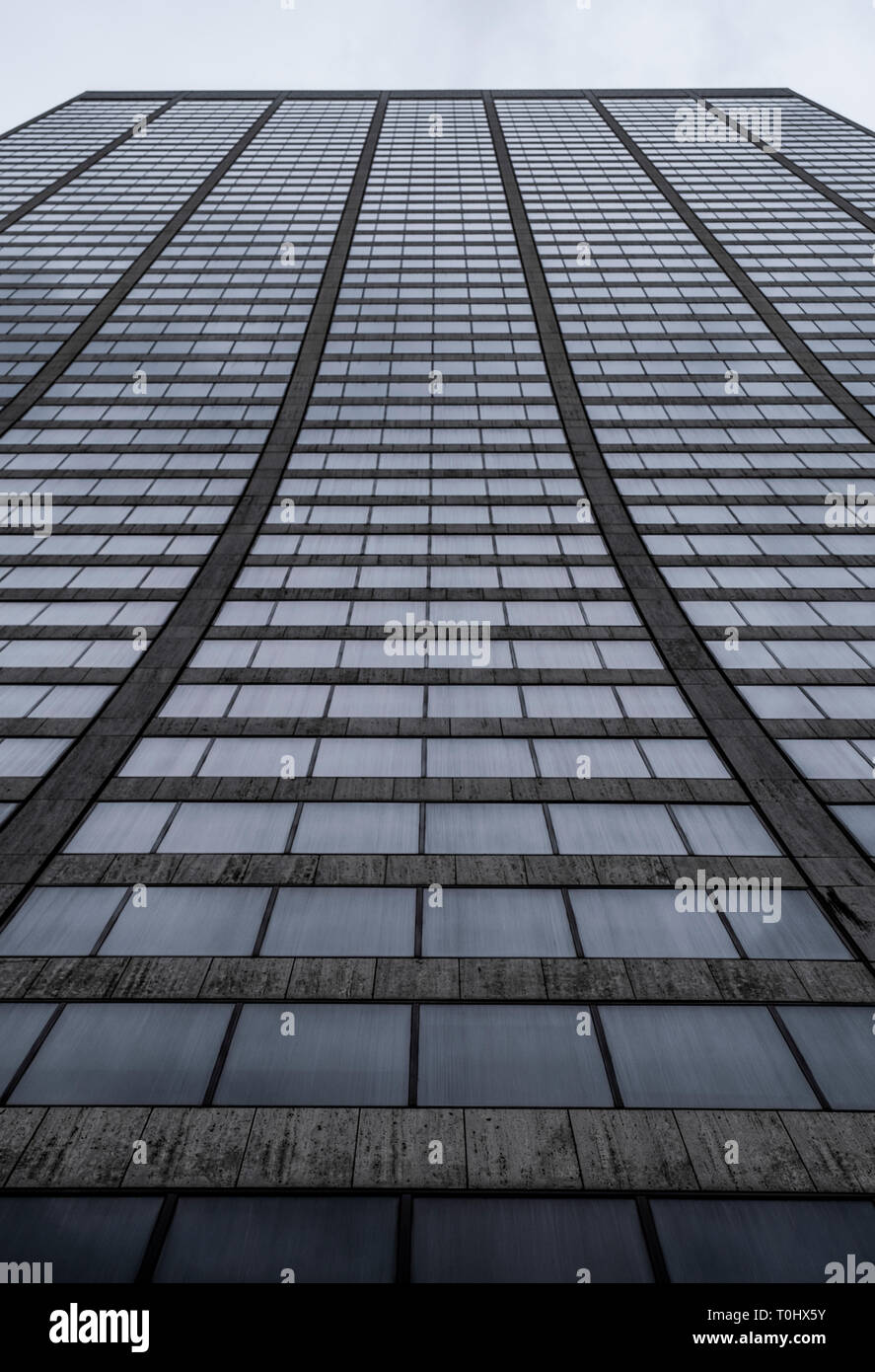 Image abstraite d'un bâtiment à New York. Banque D'Images