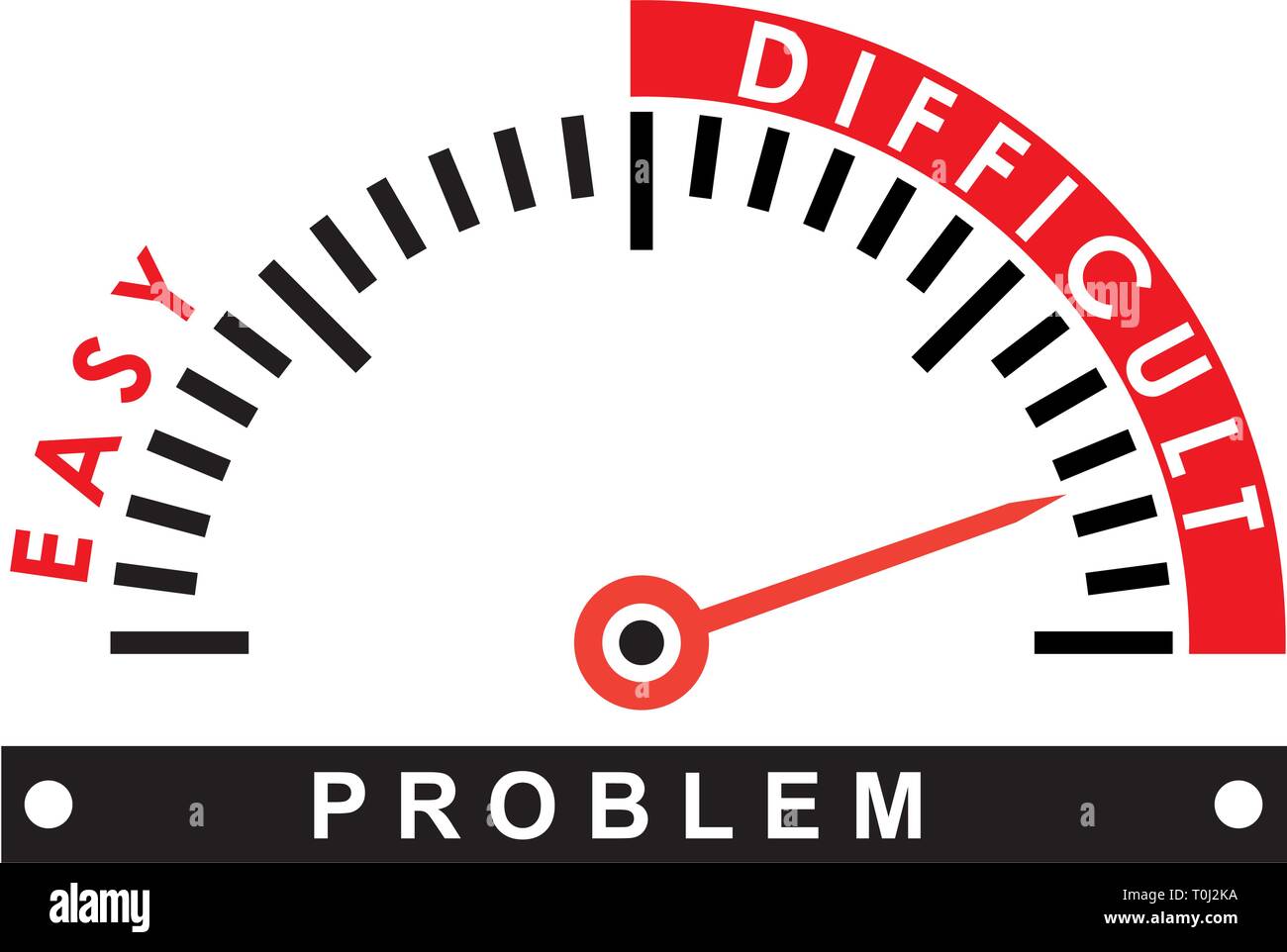 Problème difficile - modèle illustration Illustration de Vecteur