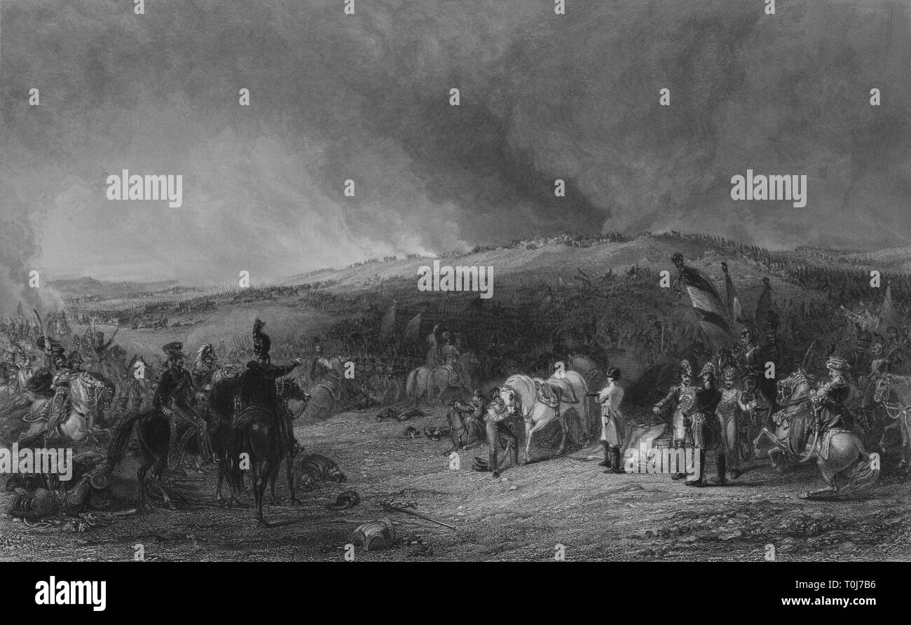 'La bataille de Borodino', 1812, (1829), (1850). Organisateur : james Baylis Allen. Banque D'Images