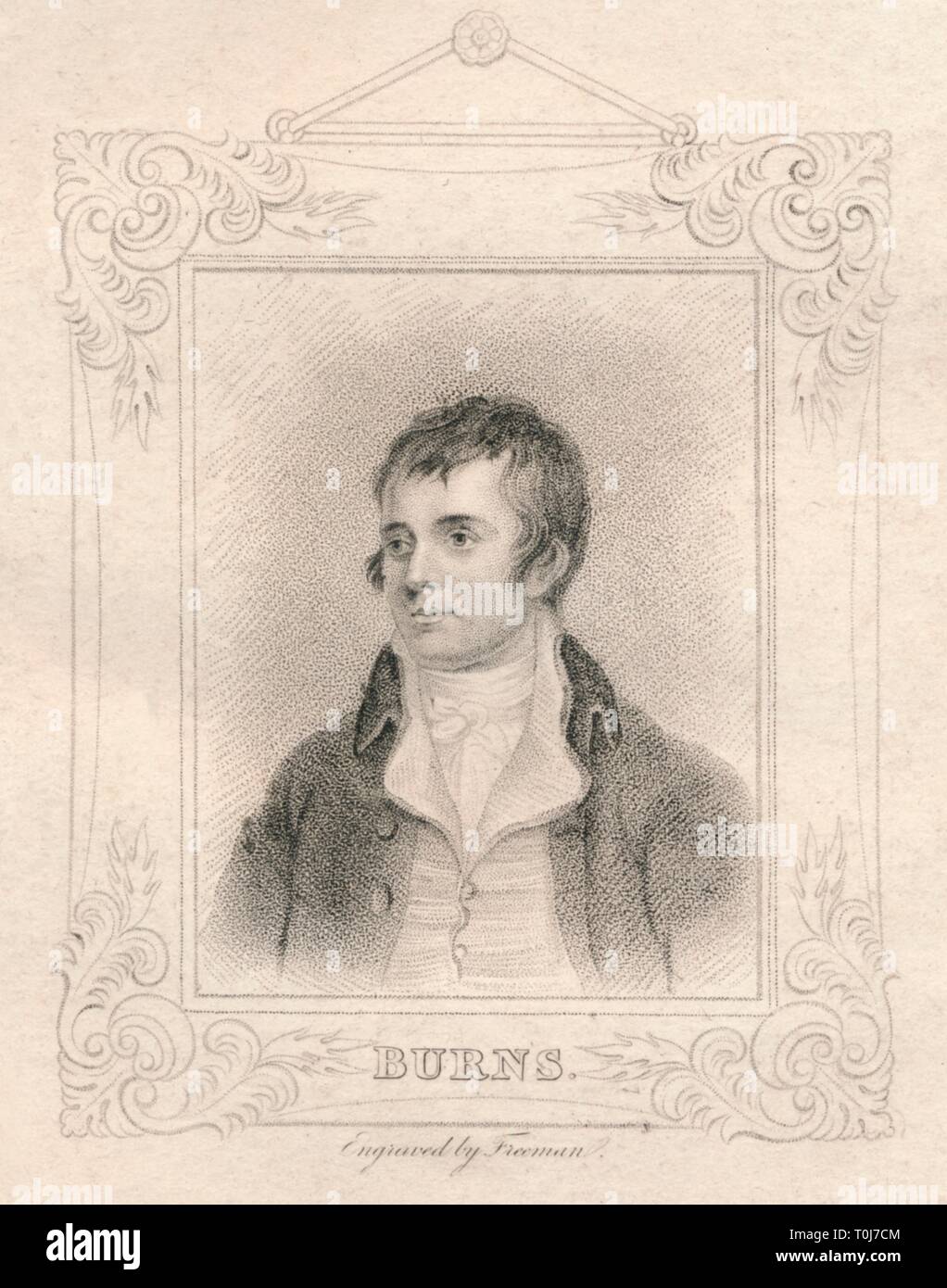 Robert Burns, (1821). Organisateur : Freeman. Banque D'Images