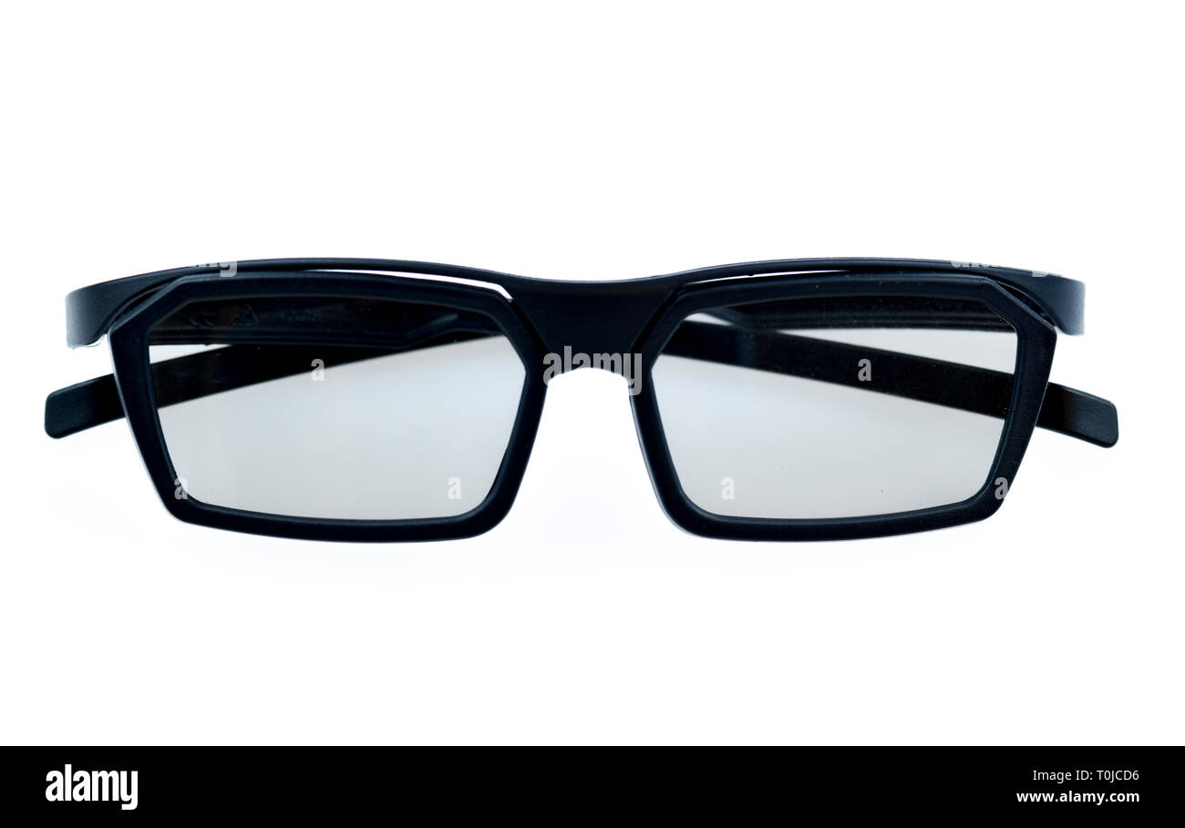 La polarisation des verres, 3D Studio 3D Polarizationsbrille, admission, Studioaufnahme Banque D'Images