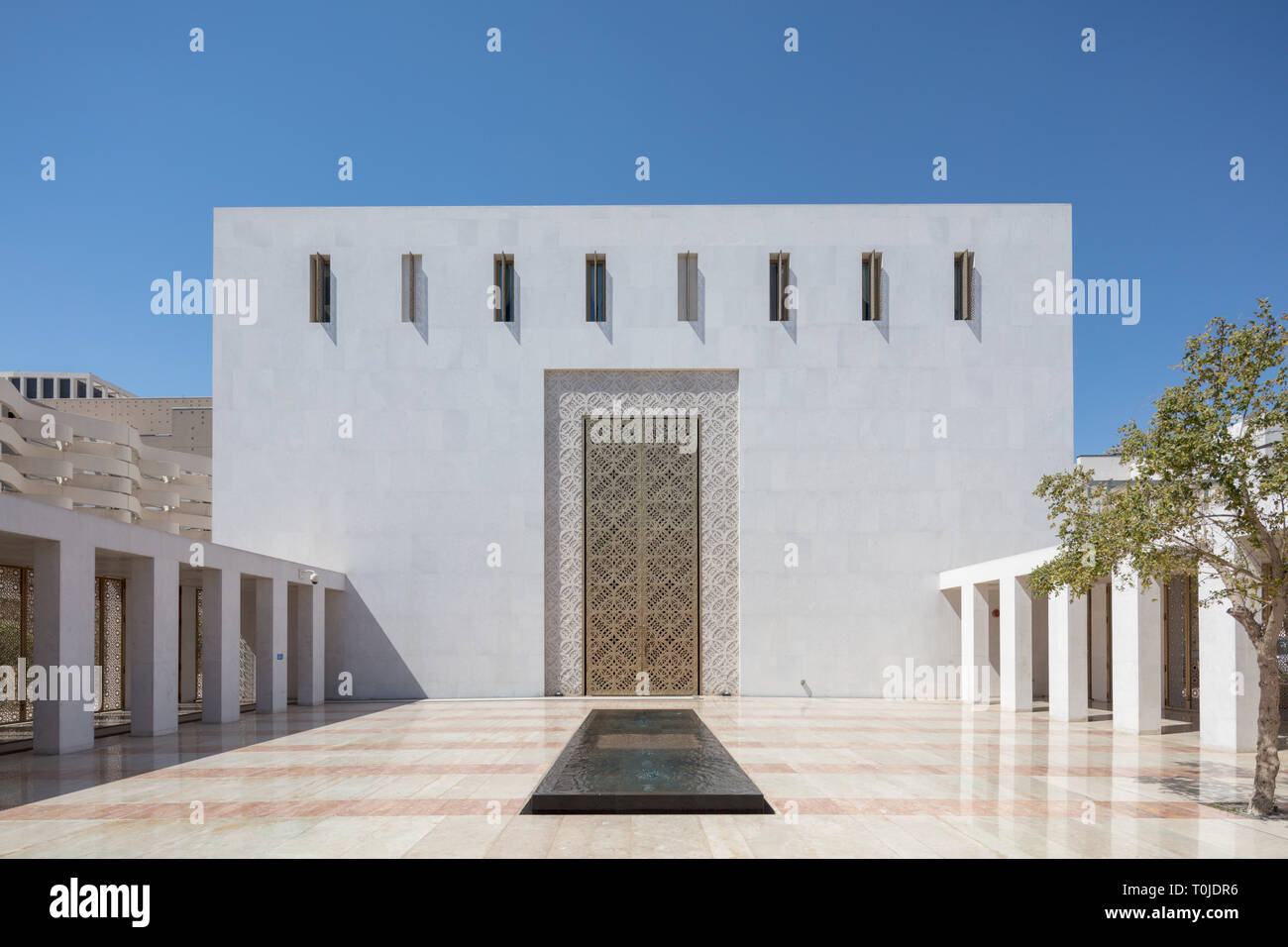 Msheireb Mosquée Jumaa, Doha, Qatar Banque D'Images