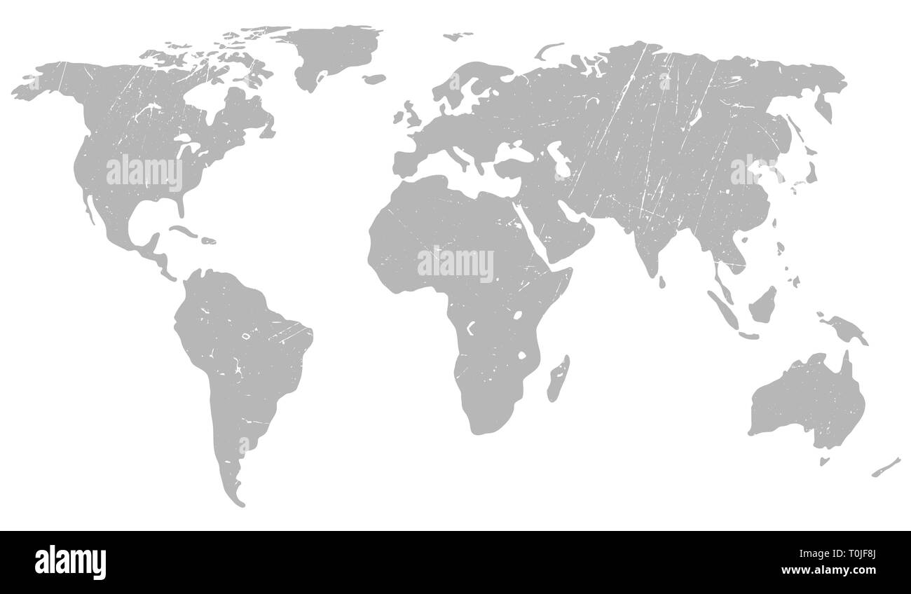 Carte du monde grunge background Illustration de Vecteur
