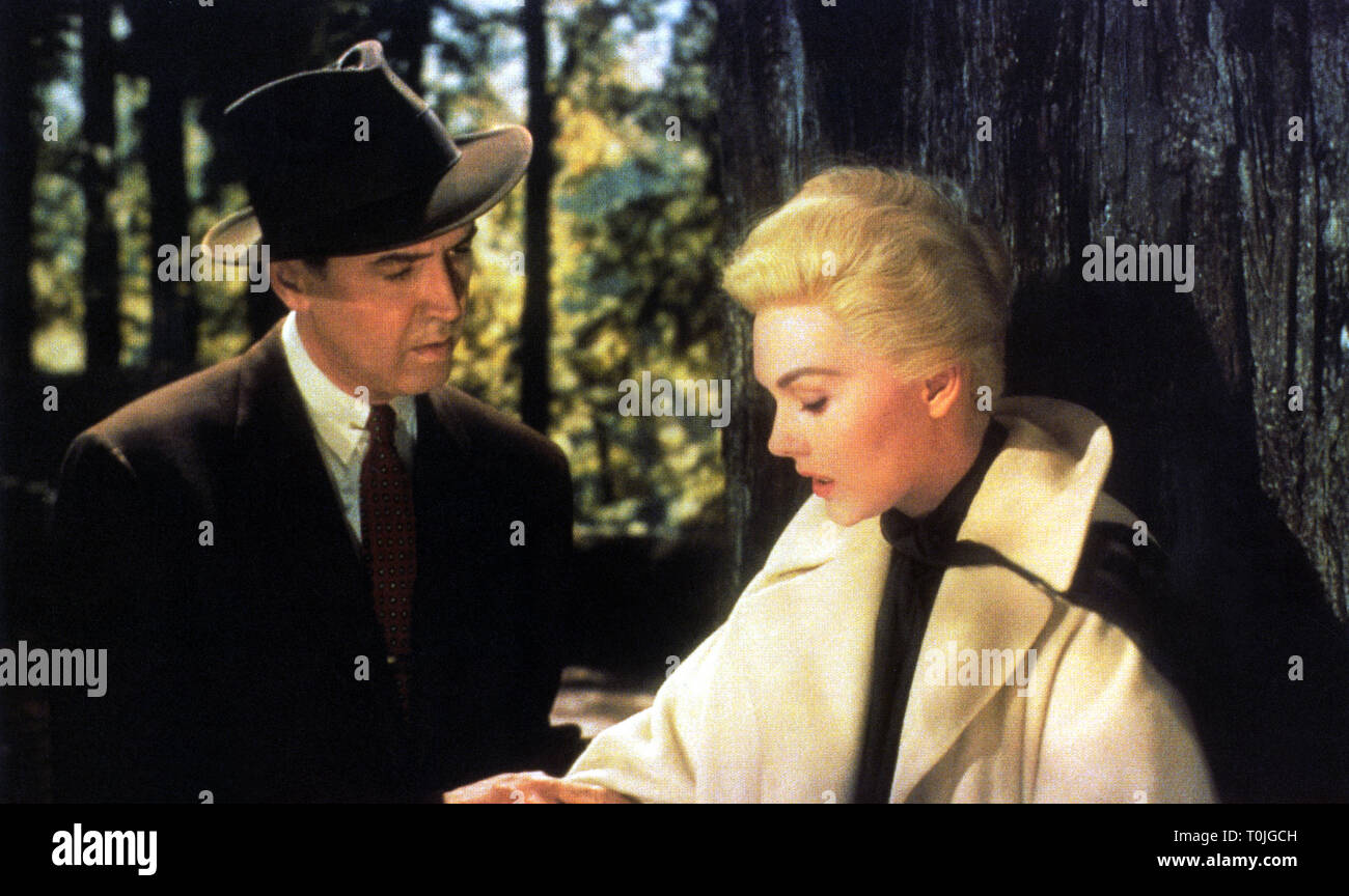 Photo Originale Kim Novak & James Stewart – Le Film VERTIGO De Hitchcock (1958) – Vintage Cinéma