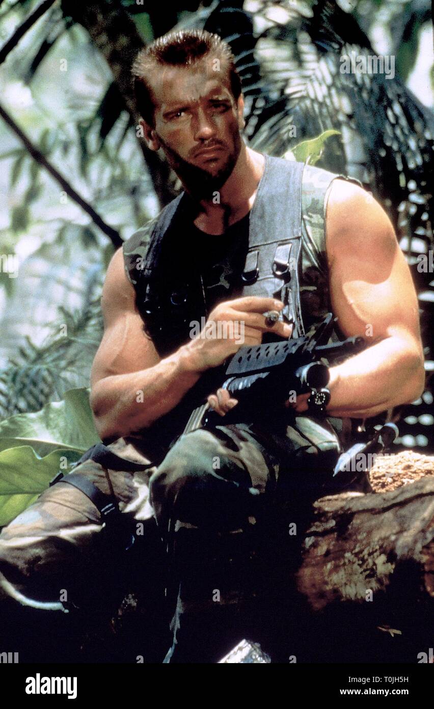 ARNOLD SCHWARZENEGGER, Predator, 1987 Banque D'Images