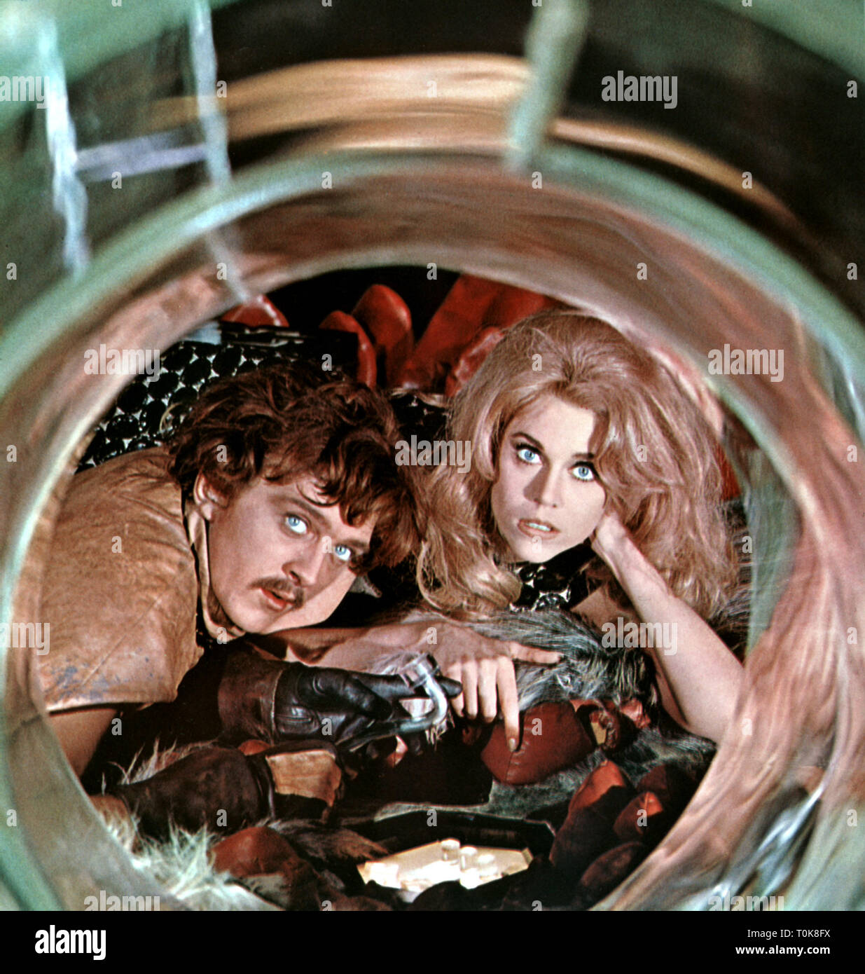 DAVID HEMMINGS, Jane Fonda, BARBARELLA, 1968 Banque D'Images