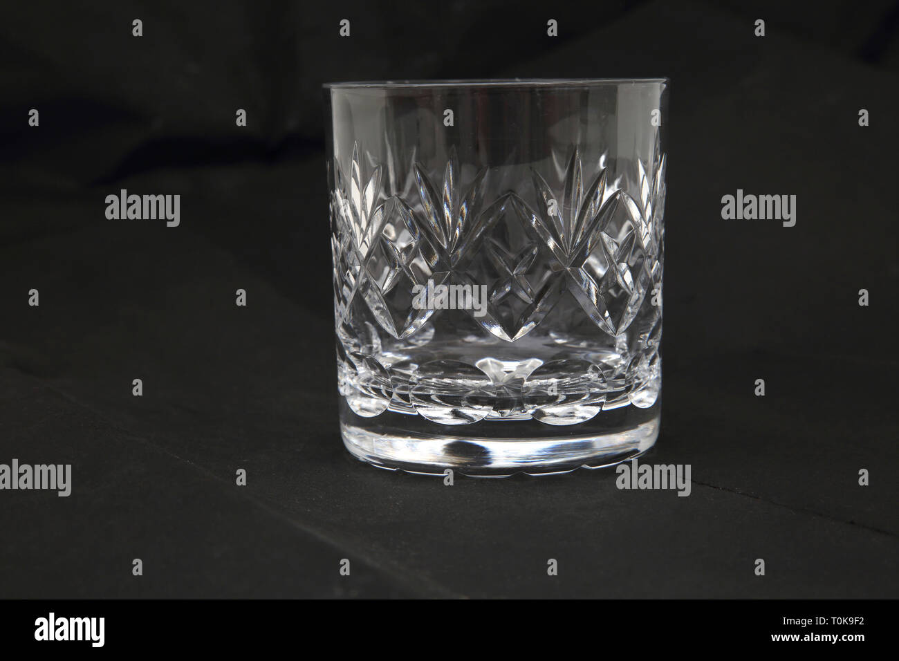 Verre à whisky en cristal de plomb Banque D'Images