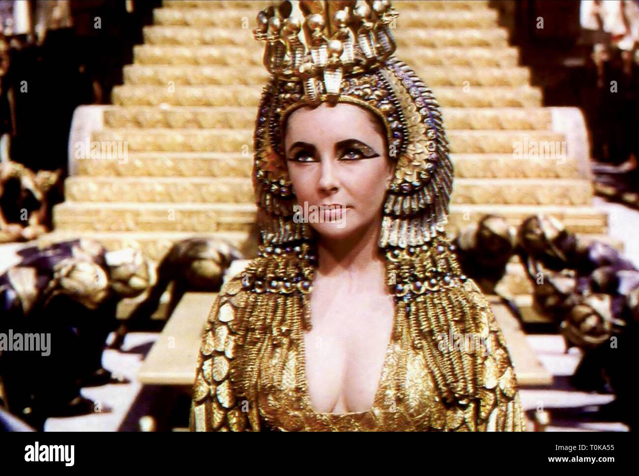 ELIZABETH TAYLOR, Cléopâtre, 1963 Banque D'Images