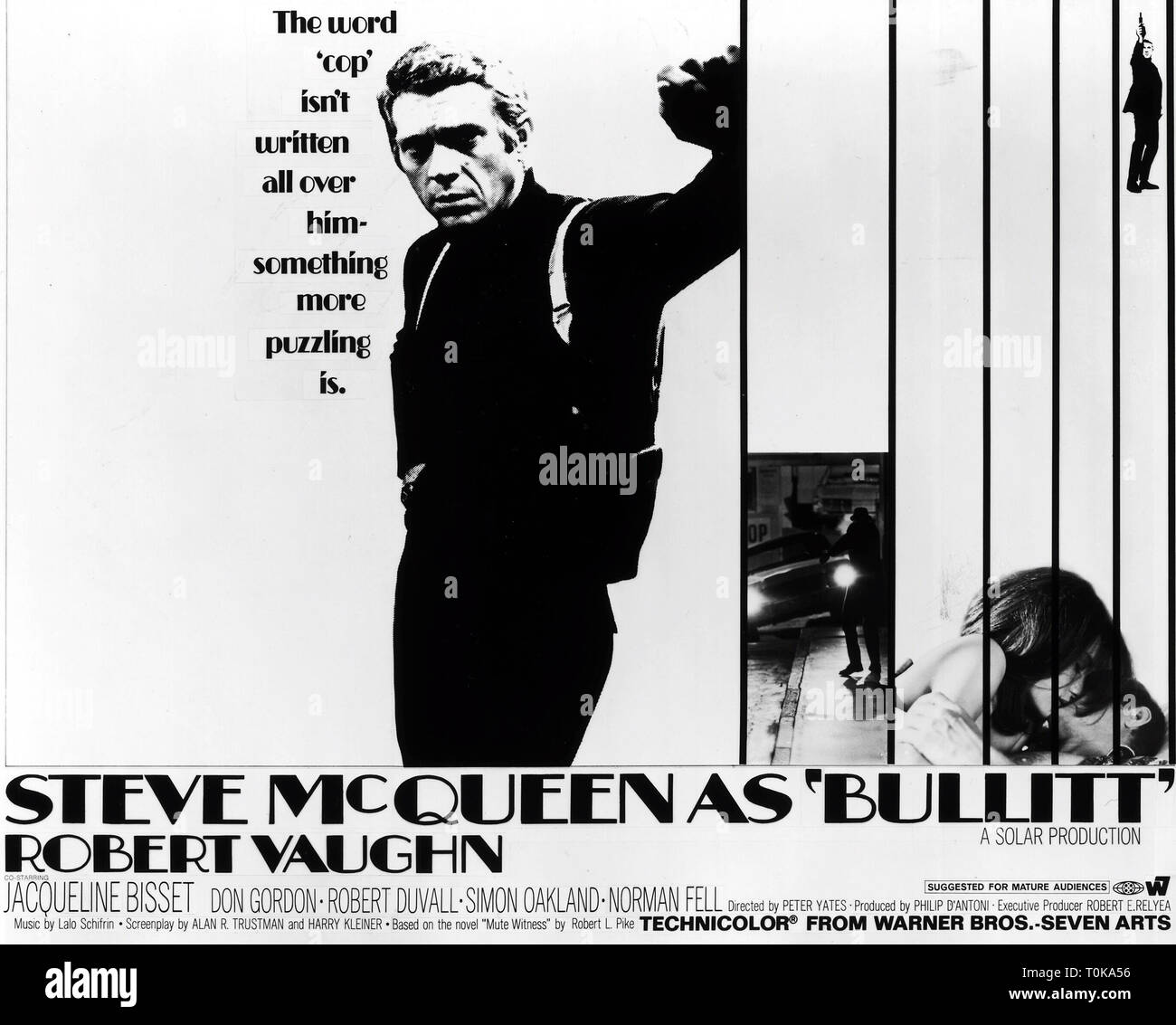 L'affiche de film, BULLITT, 1968 Banque D'Images