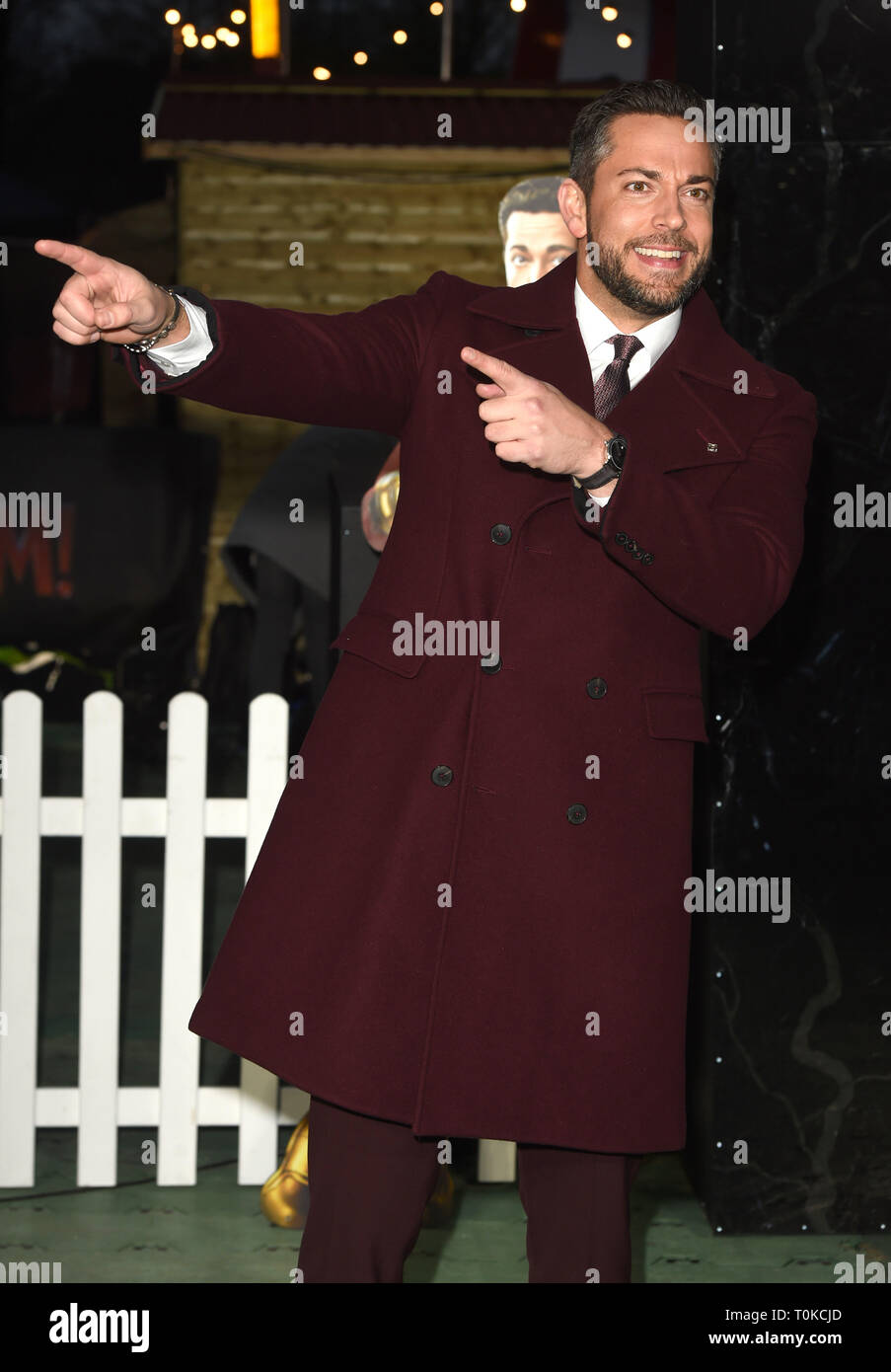 La photo doit être crédité ©Presse Alpha 079965 20/03/2019 Zachary Levi au DC Shazam Premier super-Fête foraine Ouverture à Bernie Spain Gardens South Bank de Londres. Banque D'Images