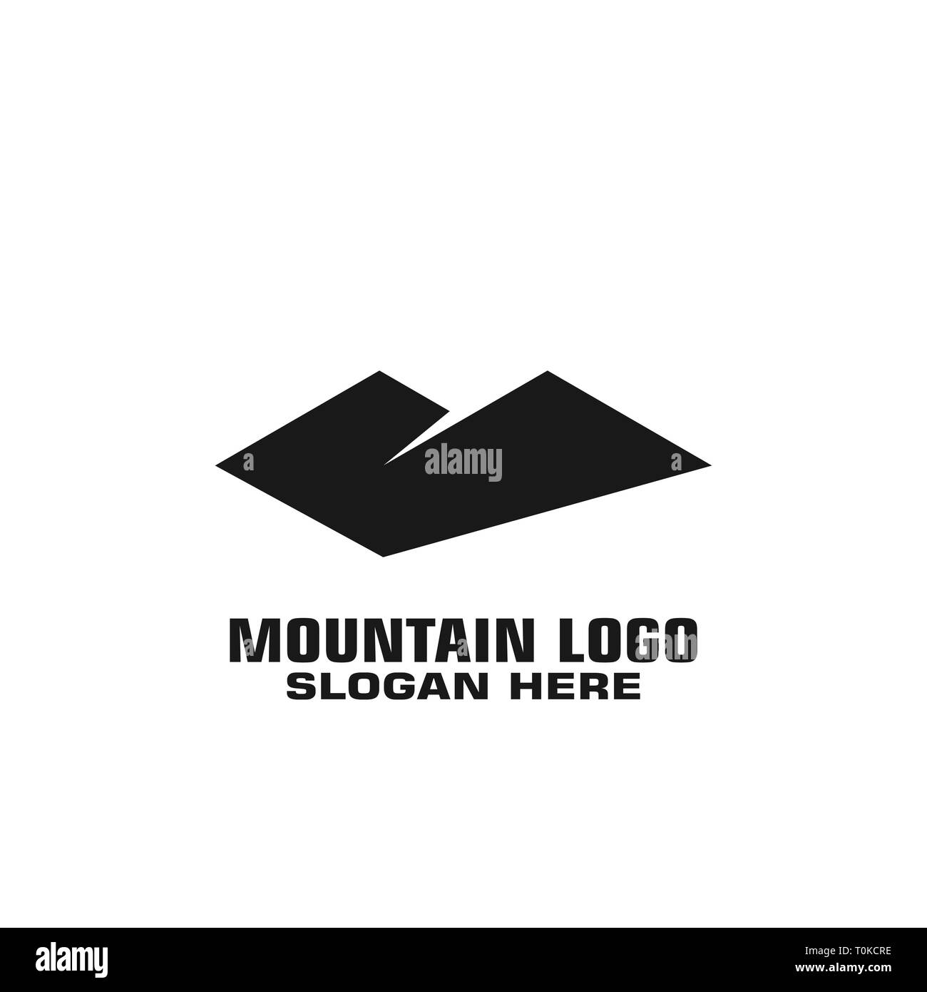 Logo Montagne Montagne, vecteur modèle logo graphique, Illustration de Vecteur