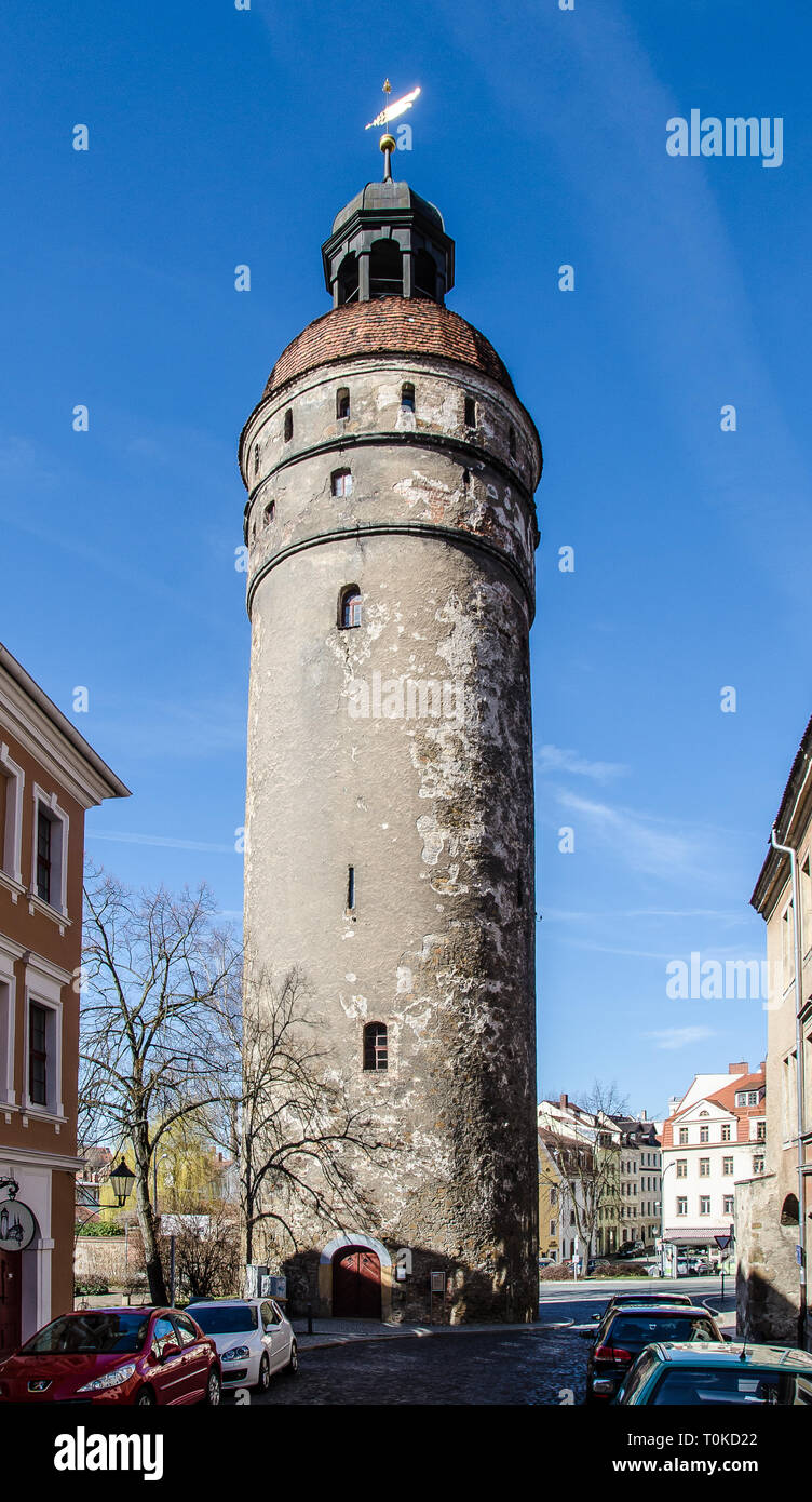 La ville la plus à Görlitz en Allemagne est une ville avec beaucoup d'expérience. La ville est située sur la Neisse de Lusace, en Saxe. Banque D'Images