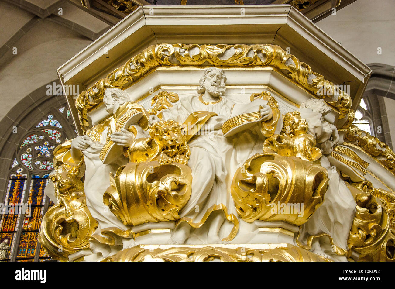 La ville la plus à Görlitz en Allemagne est une ville avec beaucoup d'expérience. La ville est située sur la Neisse de Lusace, en Saxe. Banque D'Images