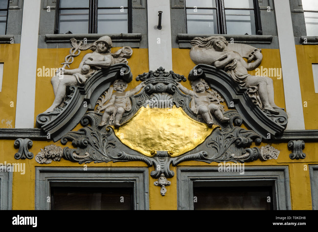 La ville la plus à Görlitz en Allemagne est une ville avec beaucoup d'expérience. La ville est située sur la Neisse de Lusace, en Saxe. Banque D'Images