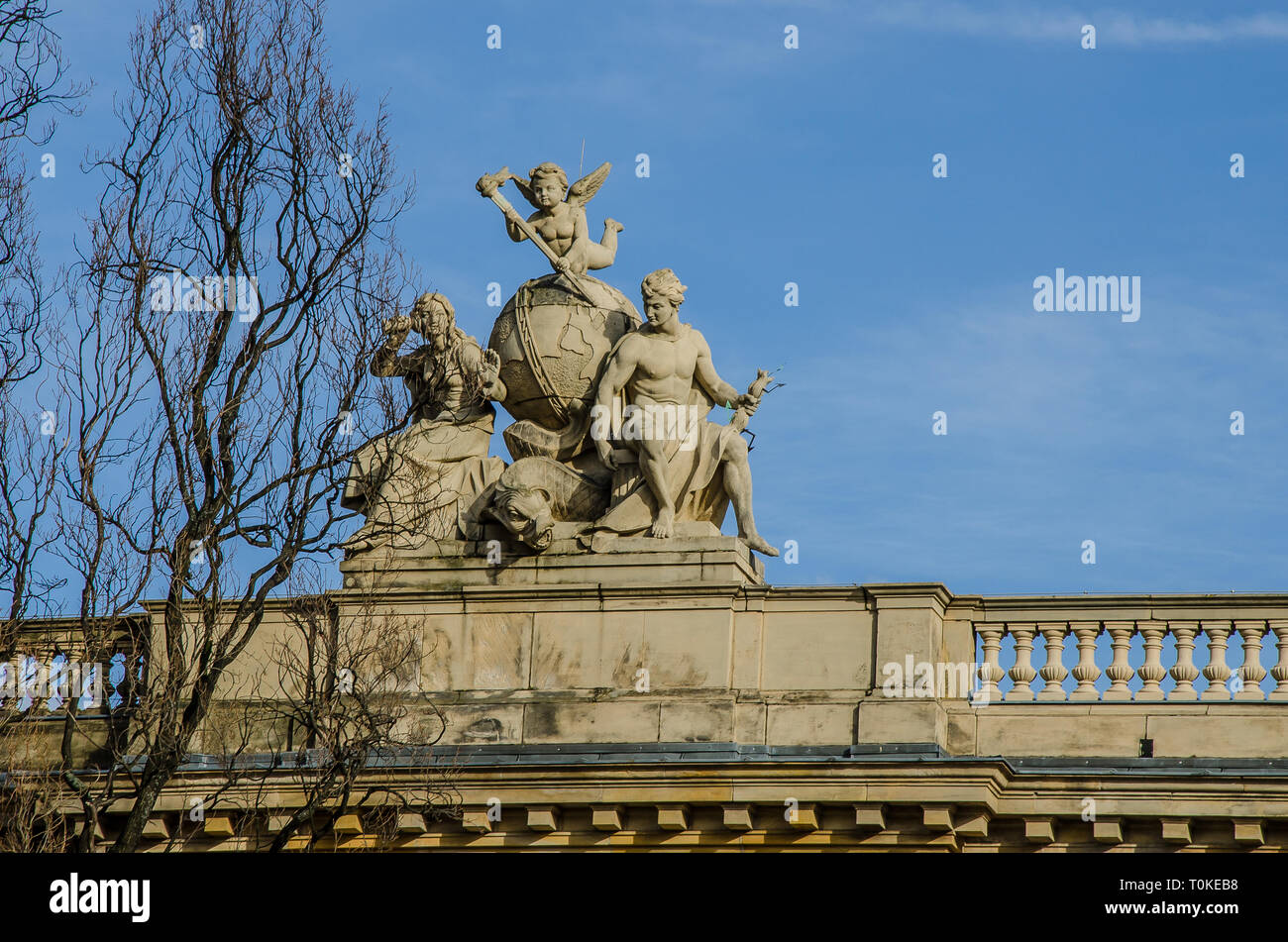 La ville la plus à Görlitz en Allemagne est une ville avec beaucoup d'expérience. La ville est située sur la Neisse de Lusace, en Saxe. Banque D'Images