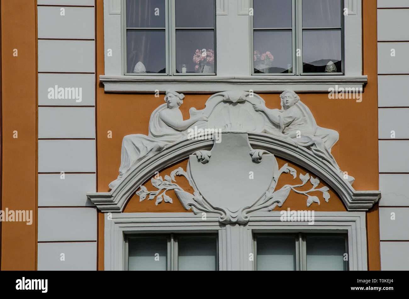 La ville la plus à Görlitz en Allemagne est une ville avec beaucoup d'expérience. La ville est située sur la Neisse de Lusace, en Saxe. Banque D'Images