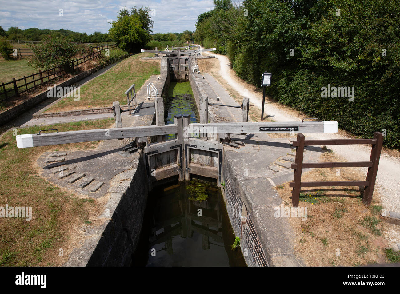 Écluse du canal Banque D'Images