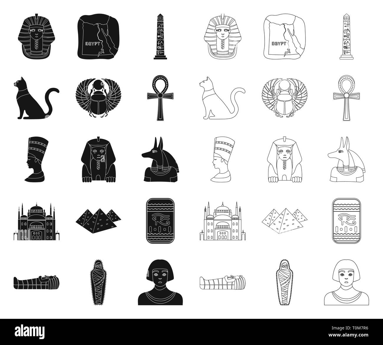 ,Ancien,antiquité,ankh anubis,architecture,attributs,artefact,bastet,Black,contours,string,LE CAIRE,cat,citadelle,collection,crook,Culture,design,Egypte,broyeur,oeil,égyptienne déesse,histoire,or,horus,icône,illustration,isolé,Royaume Uni,logo,,luxor,homme,mask,maman,nefertiti,obélisque,pharaon,pyramides,règne,sarcophage,scarab,set,signer,etat,sphinx symbole,territoire,tradition,web,vecteur vecteurs vecteur , Illustration de Vecteur